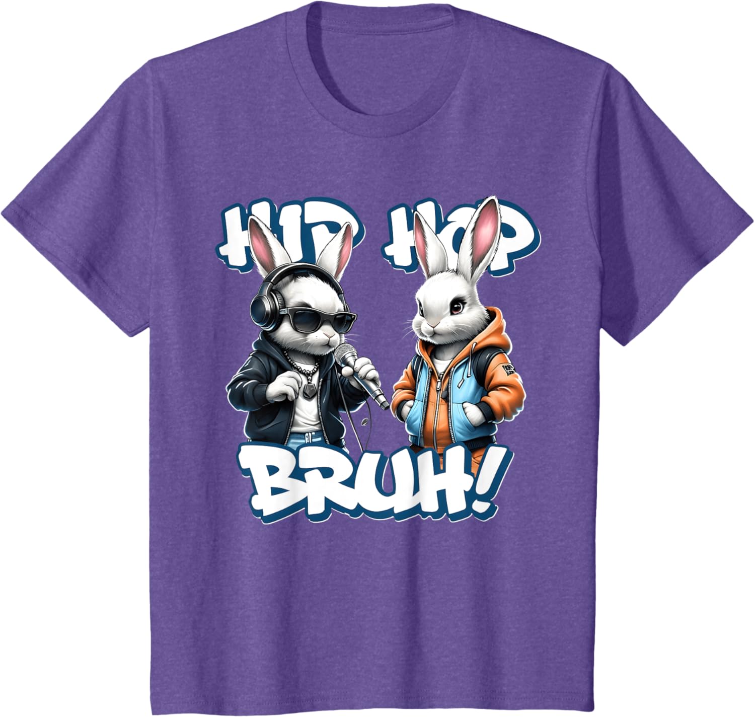 EASTER 2025 SHIRT: Hip Hop Bruh! Funny Hip Hop Bunny Duo Boy T-Shirt