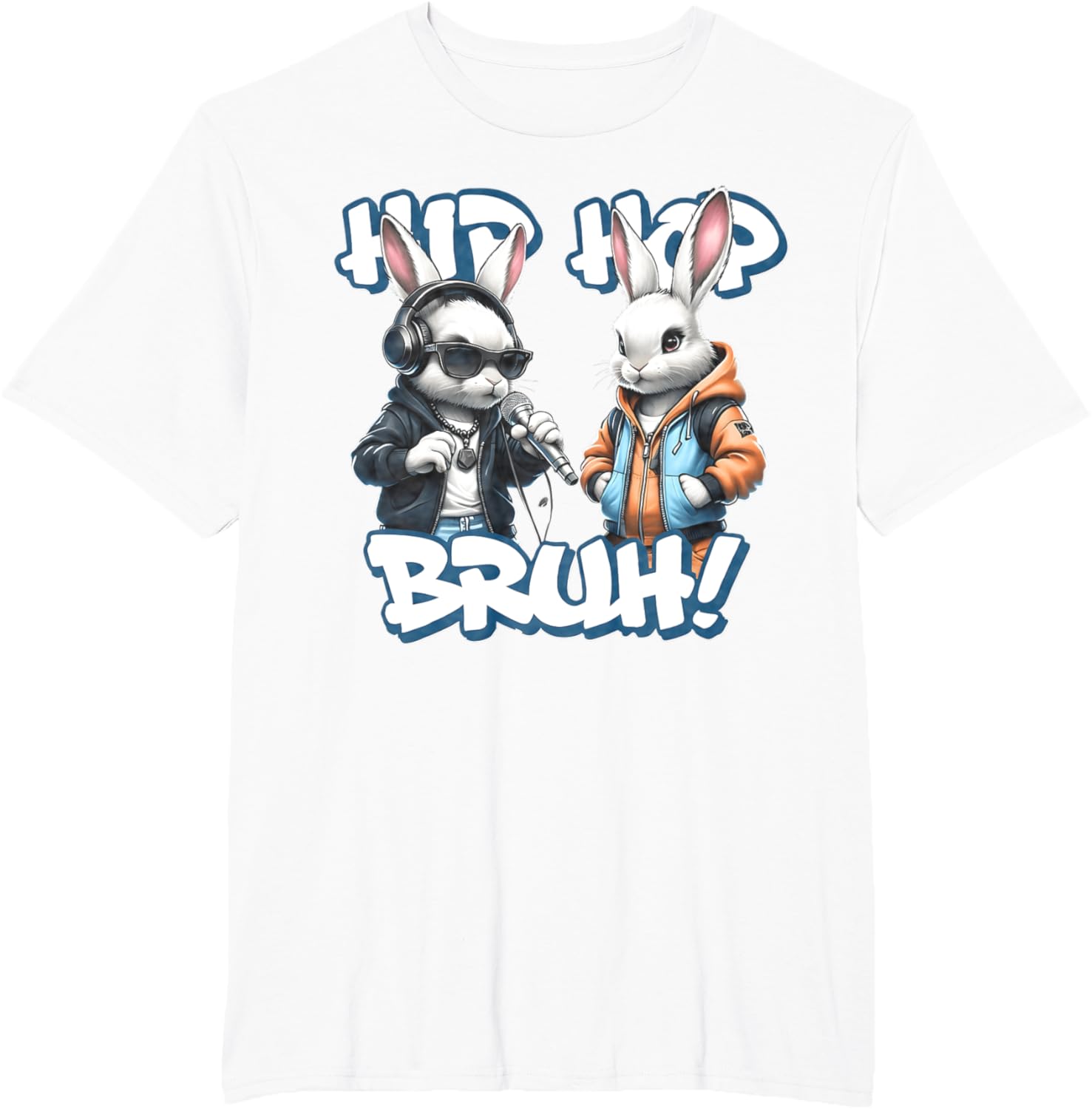 EASTER 2025 SHIRT: Hip Hop Bruh! Funny Hip Hop Bunny Duo Boy T-Shirt