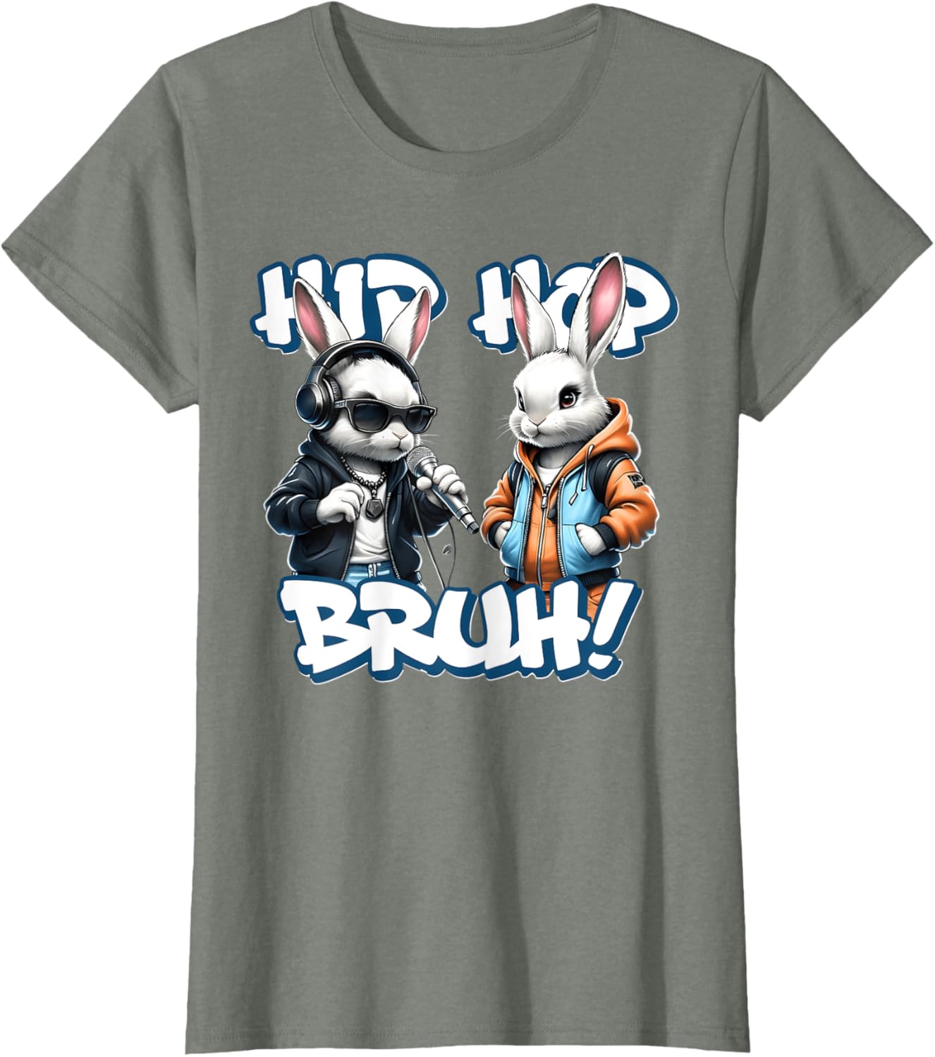 EASTER 2025 SHIRT: Hip Hop Bruh! Funny Hip Hop Bunny Duo Boy T-Shirt