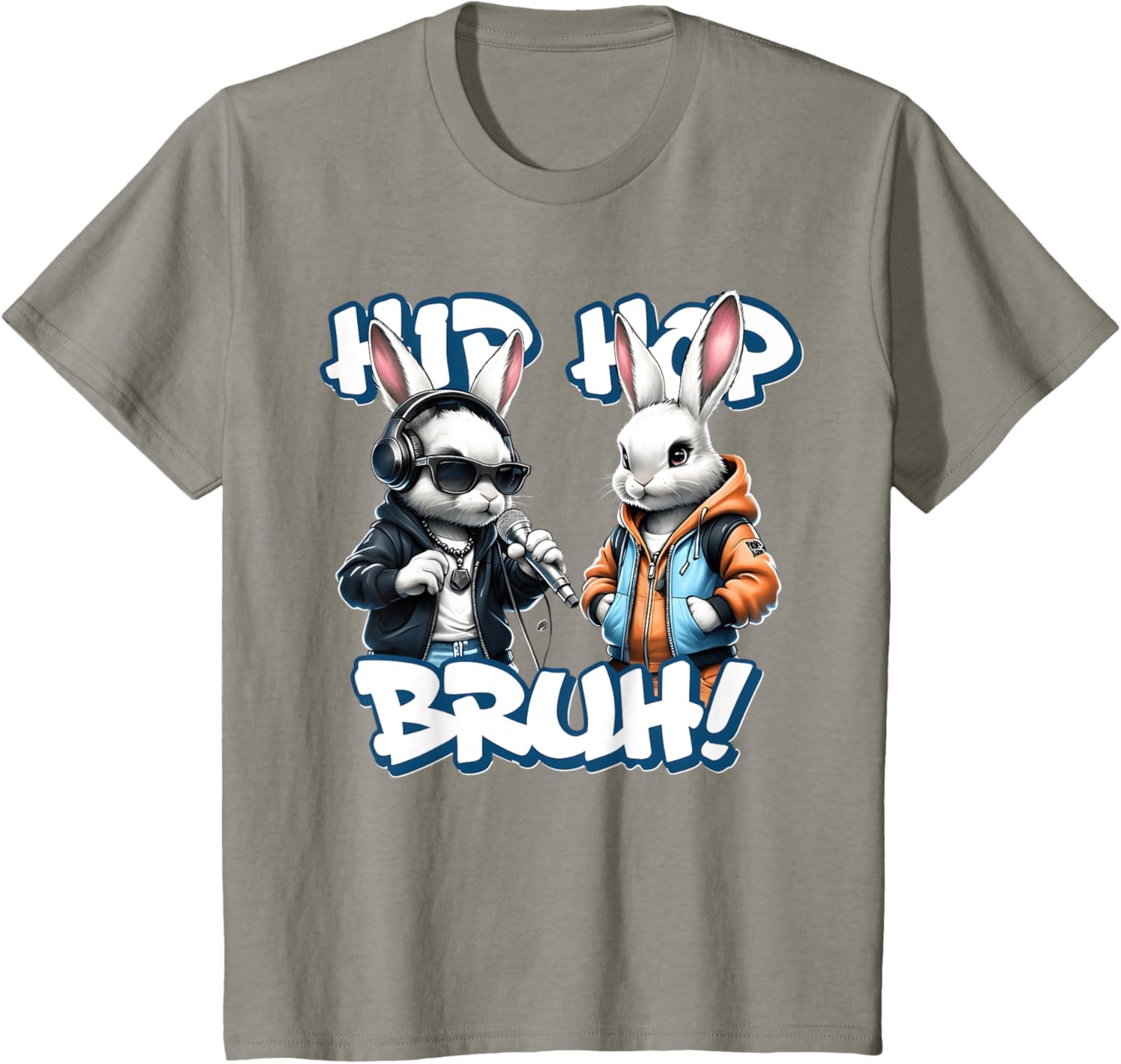 EASTER 2025 SHIRT: Hip Hop Bruh! Funny Hip Hop Bunny Duo Boy T-Shirt