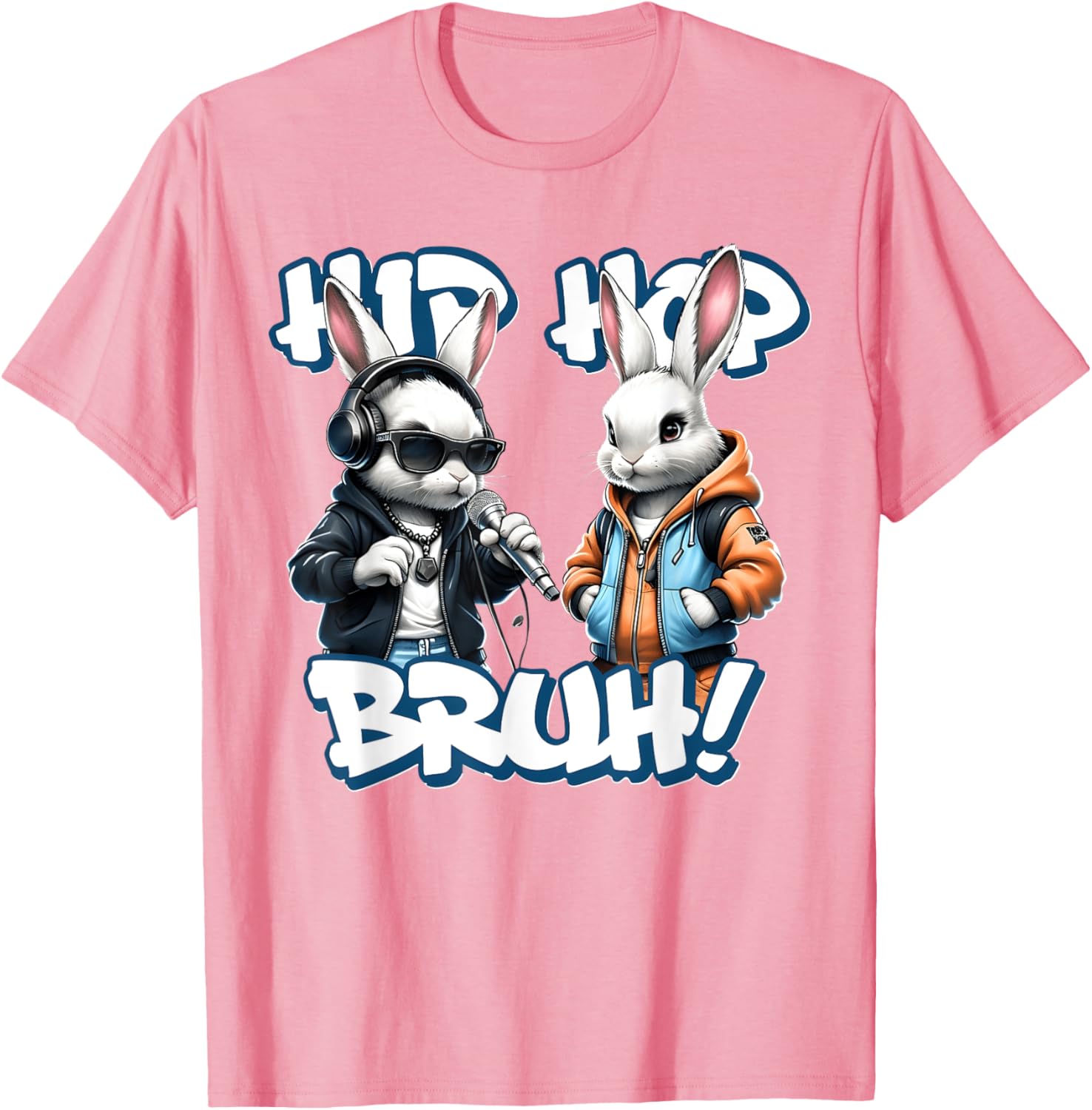 EASTER 2025 SHIRT: Hip Hop Bruh! Funny Hip Hop Bunny Duo Boy T-Shirt