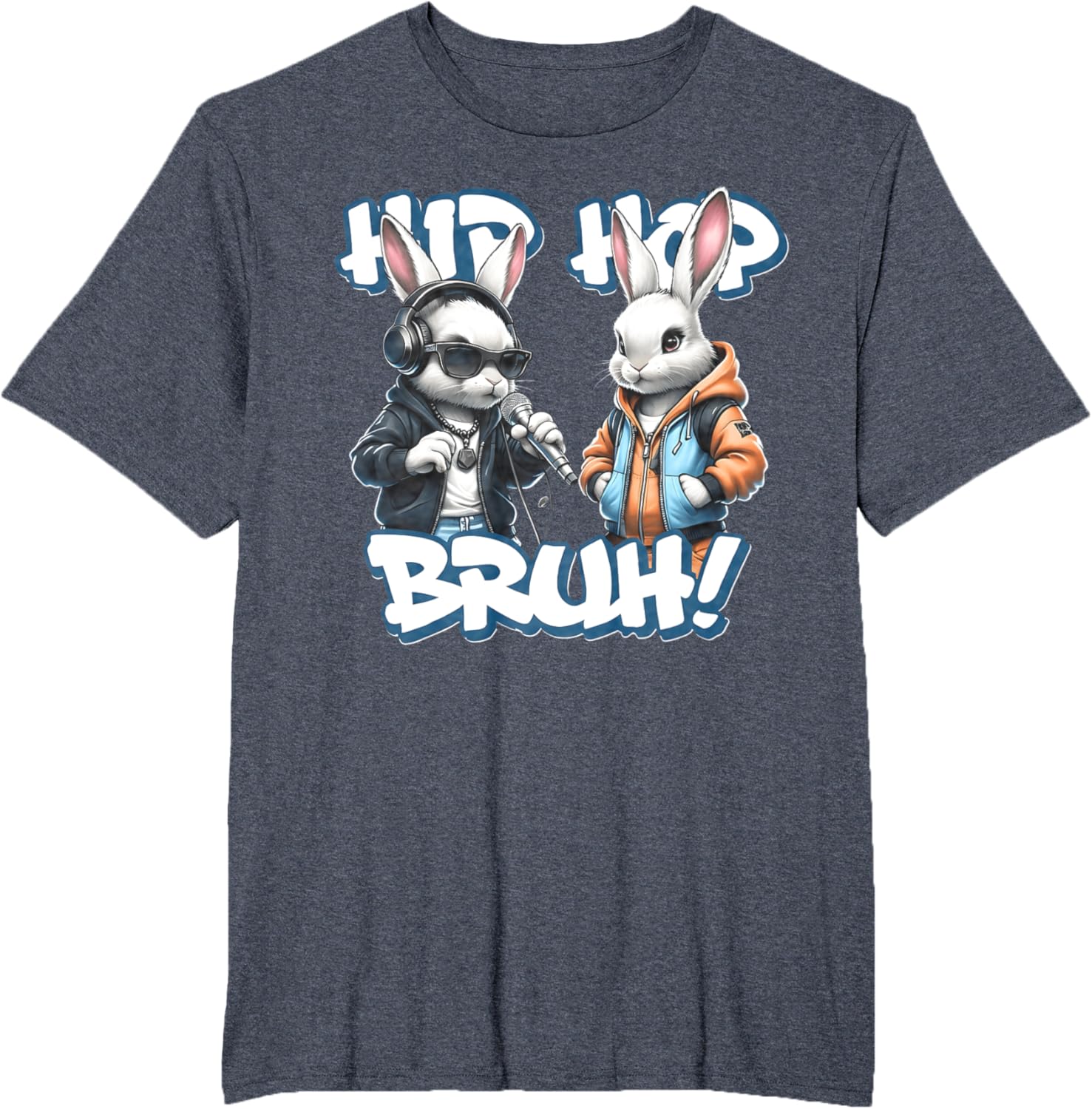 EASTER 2025 SHIRT: Hip Hop Bruh! Funny Hip Hop Bunny Duo Boy T-Shirt