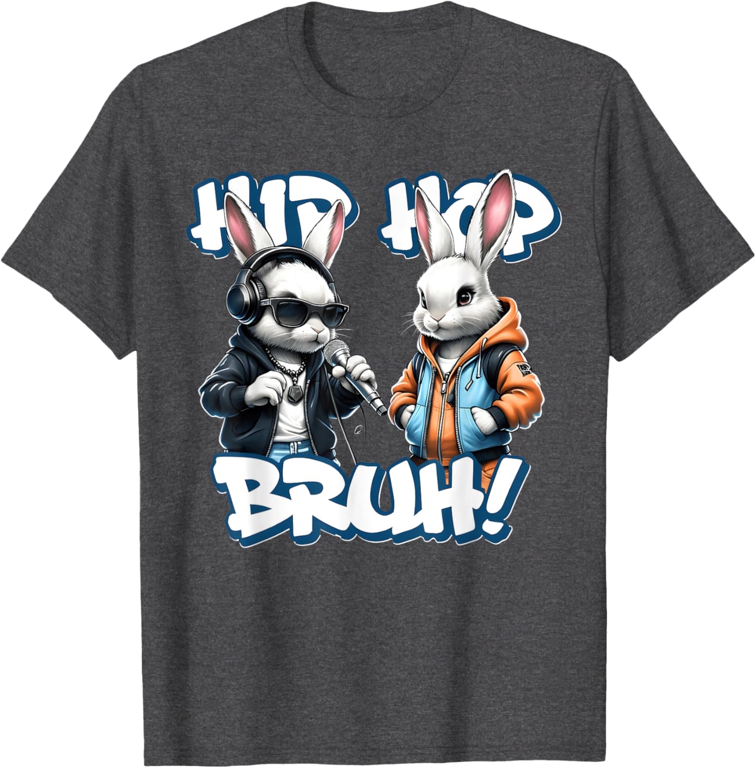 EASTER 2025 SHIRT: Hip Hop Bruh! Funny Hip Hop Bunny Duo Boy T-Shirt