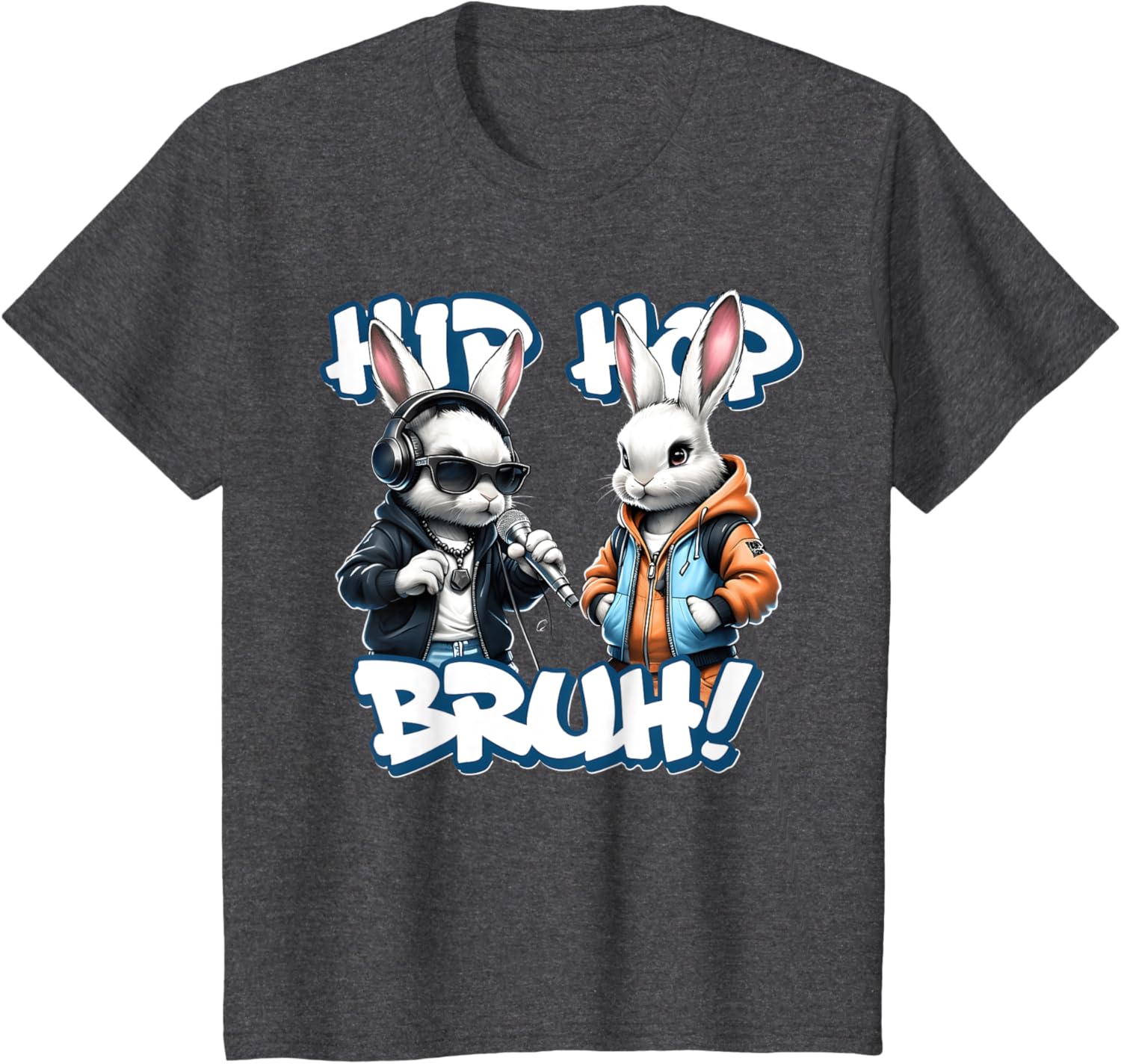 EASTER 2025 SHIRT: Hip Hop Bruh! Funny Hip Hop Bunny Duo Boy T-Shirt