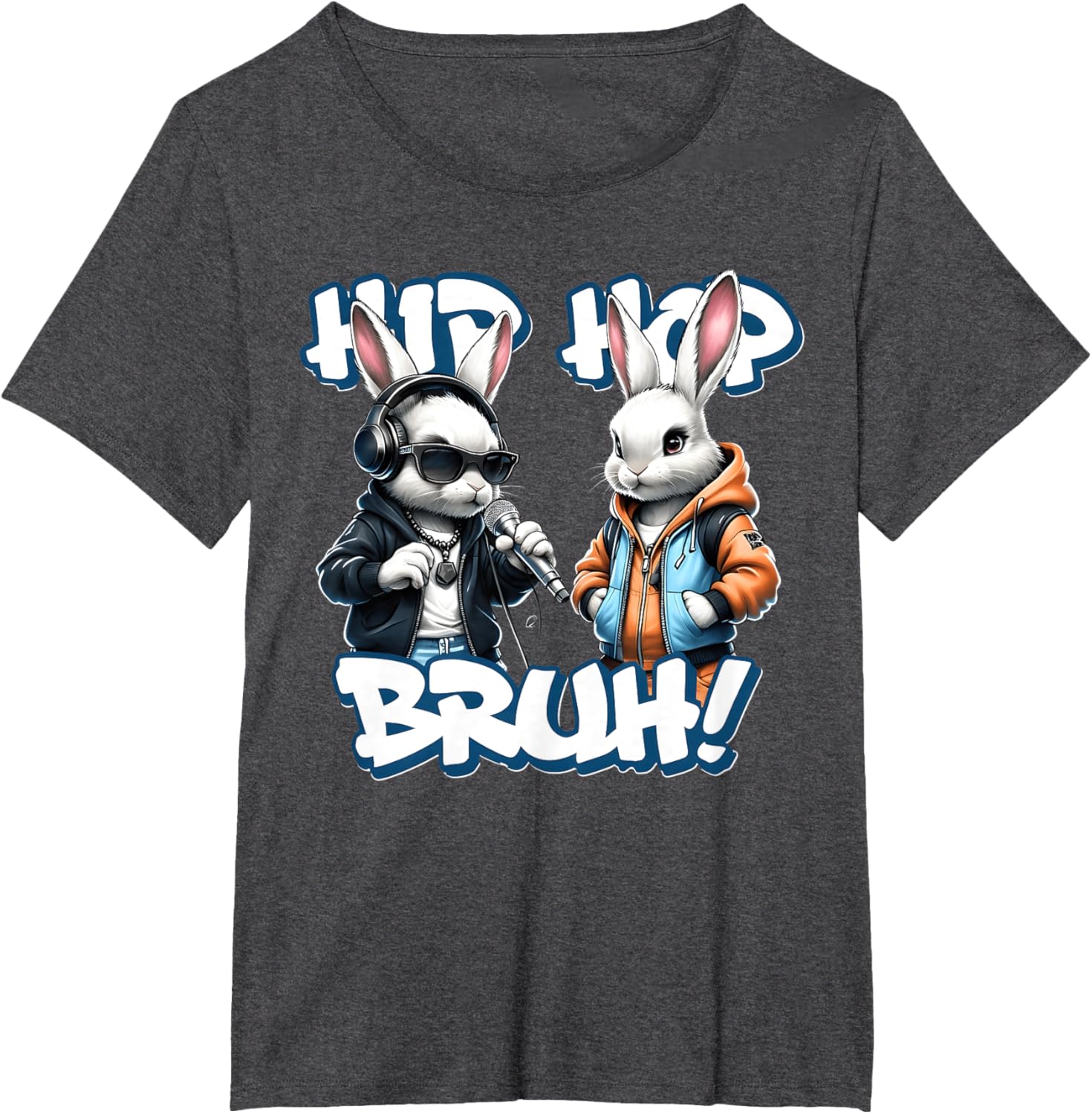 EASTER 2025 SHIRT: Hip Hop Bruh! Funny Hip Hop Bunny Duo Boy T-Shirt