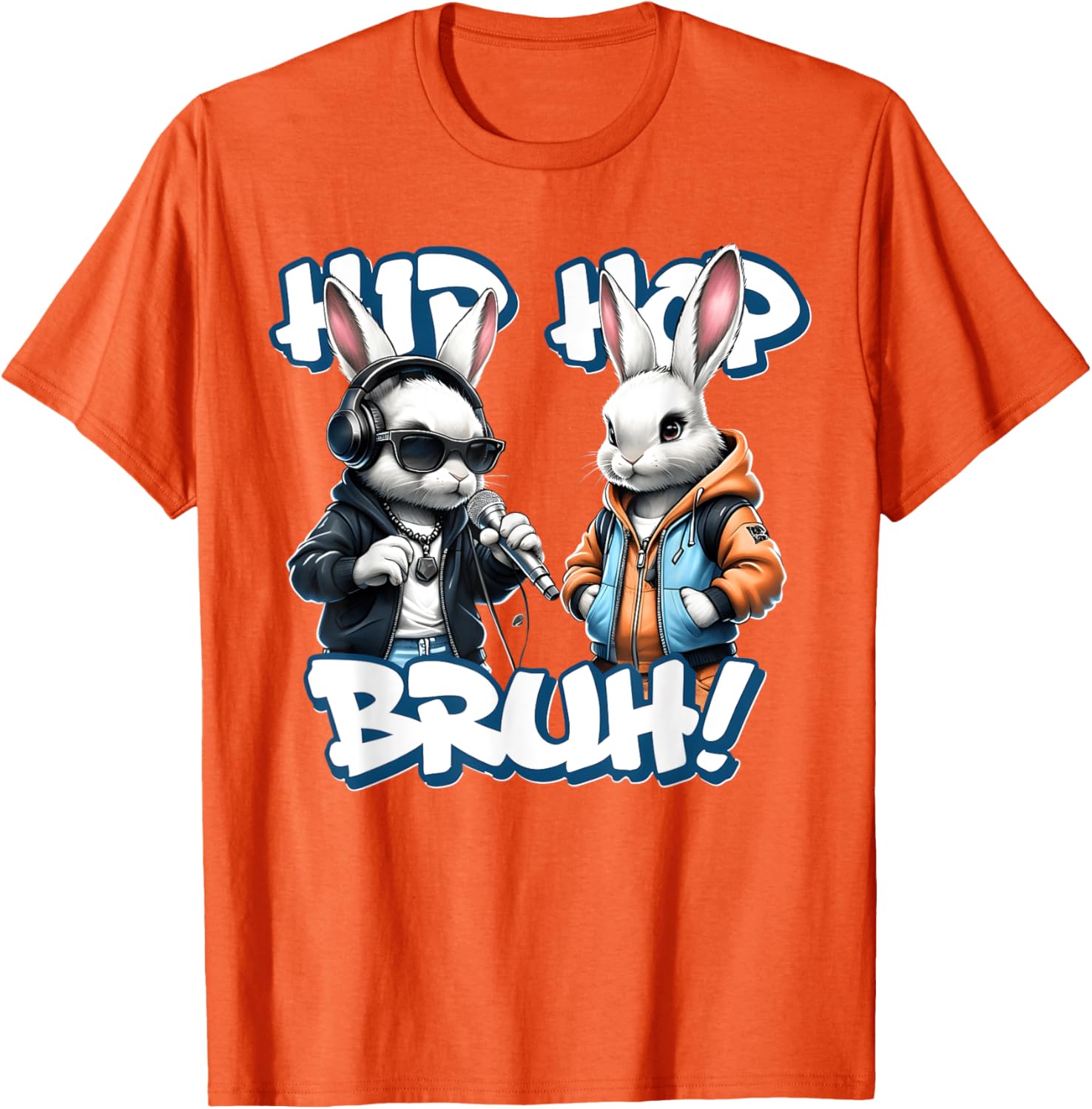 EASTER 2025 SHIRT: Hip Hop Bruh! Funny Hip Hop Bunny Duo Boy T-Shirt