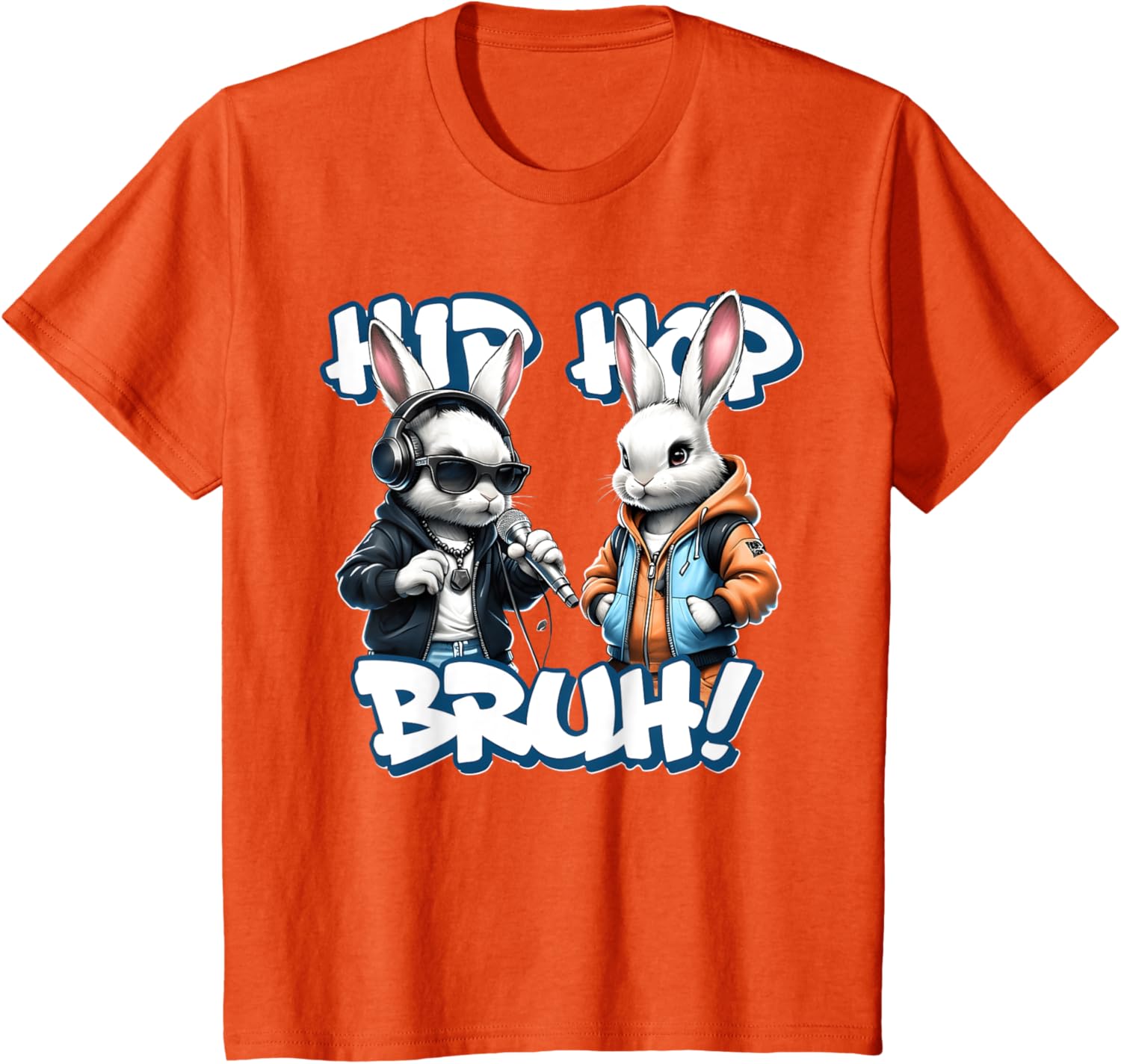 EASTER 2025 SHIRT: Hip Hop Bruh! Funny Hip Hop Bunny Duo Boy T-Shirt