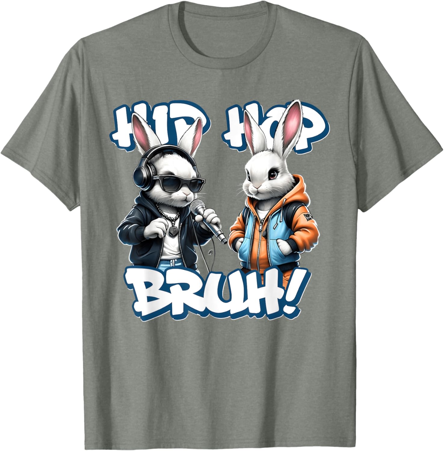 EASTER 2025 SHIRT: Hip Hop Bruh! Funny Hip Hop Bunny Duo Boy T-Shirt