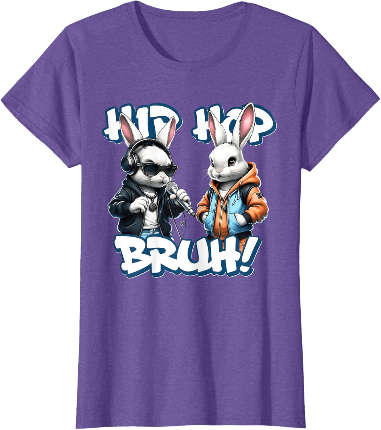 EASTER 2025 SHIRT: Hip Hop Bruh! Funny Hip Hop Bunny Duo Boy T-Shirt