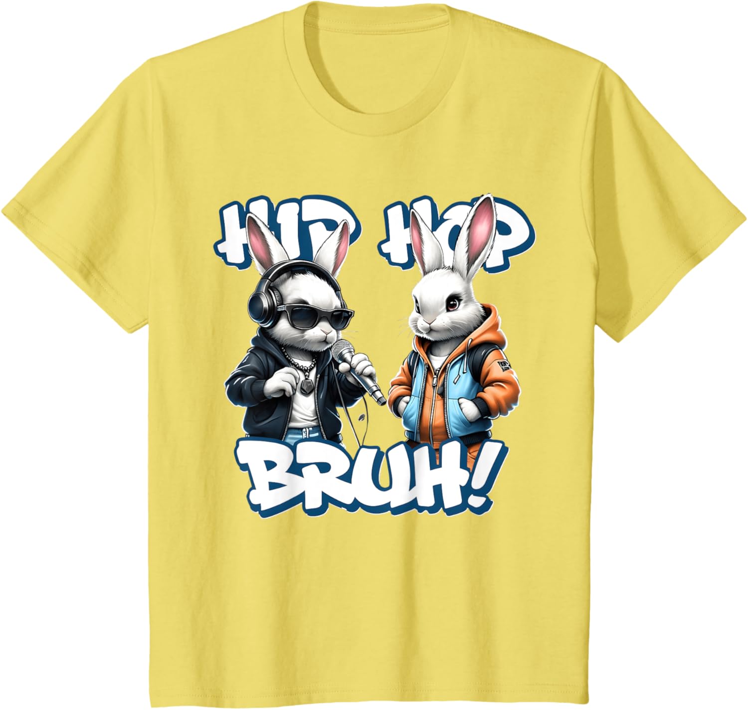 EASTER 2025 SHIRT: Hip Hop Bruh! Funny Hip Hop Bunny Duo Boy T-Shirt