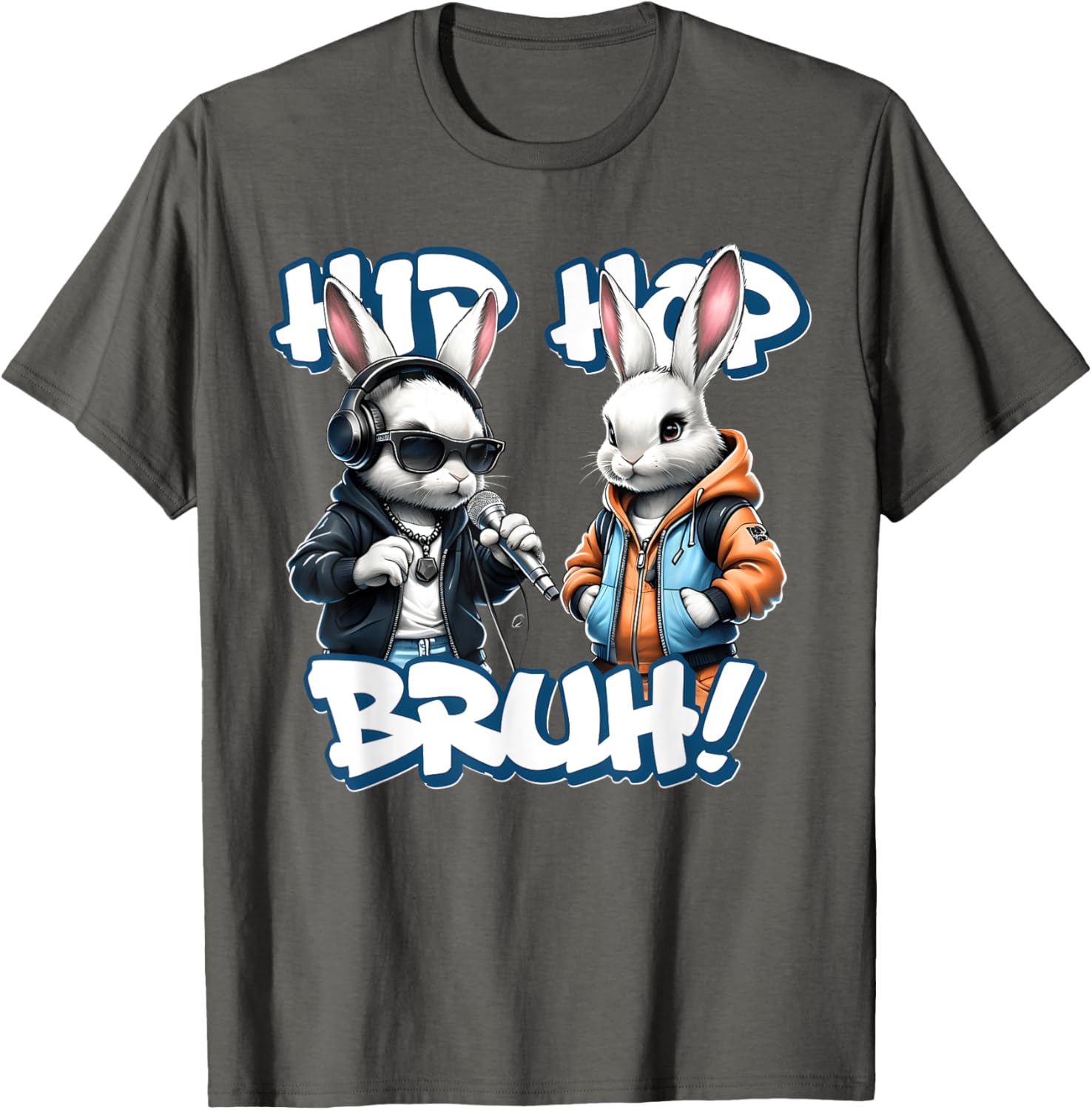 EASTER 2025 SHIRT: Hip Hop Bruh! Funny Hip Hop Bunny Duo Boy T-Shirt