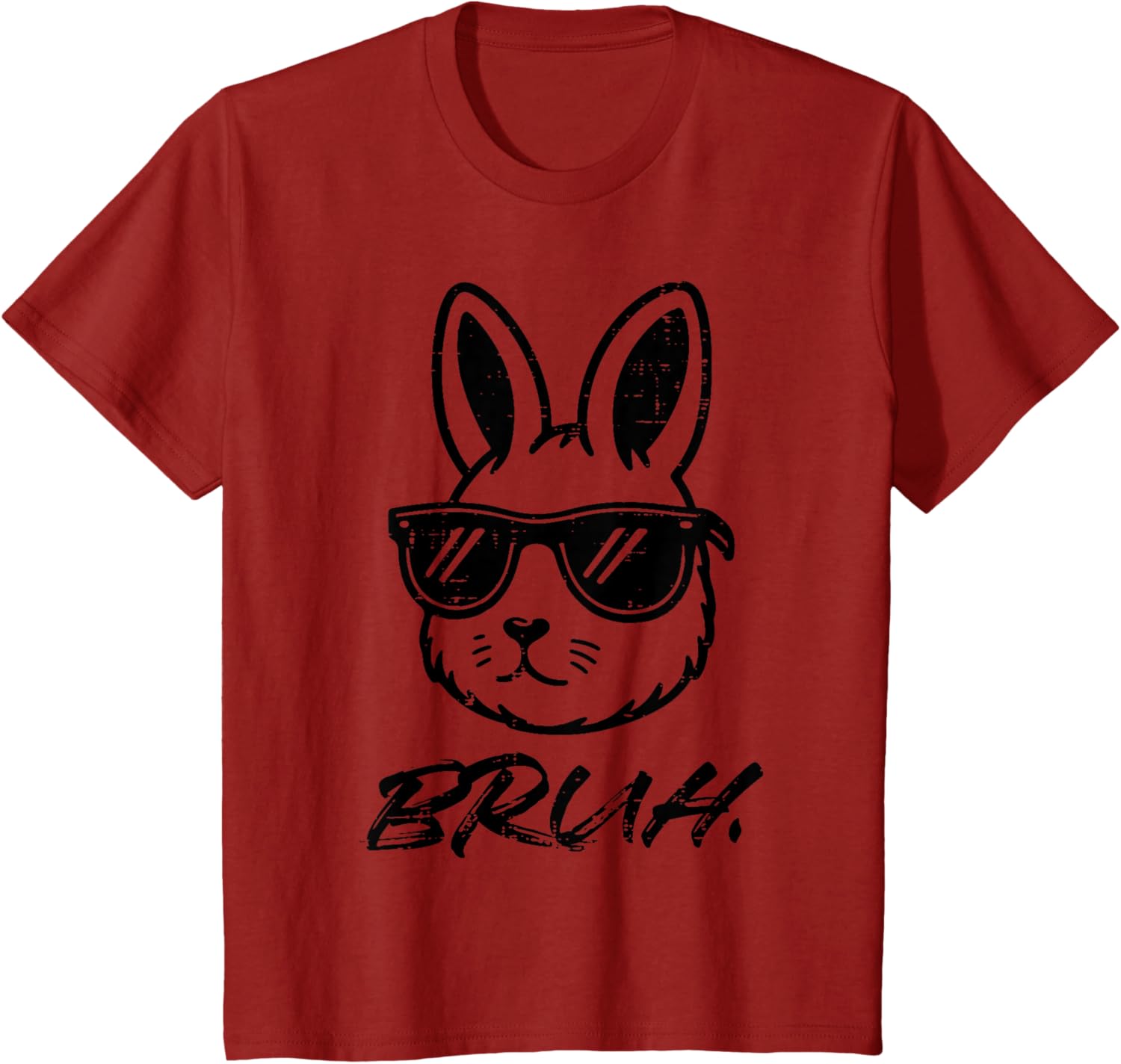 Easter Bruh Bunny Sunglasses Funny Meme Men Boys Kids Teens T-Shirt