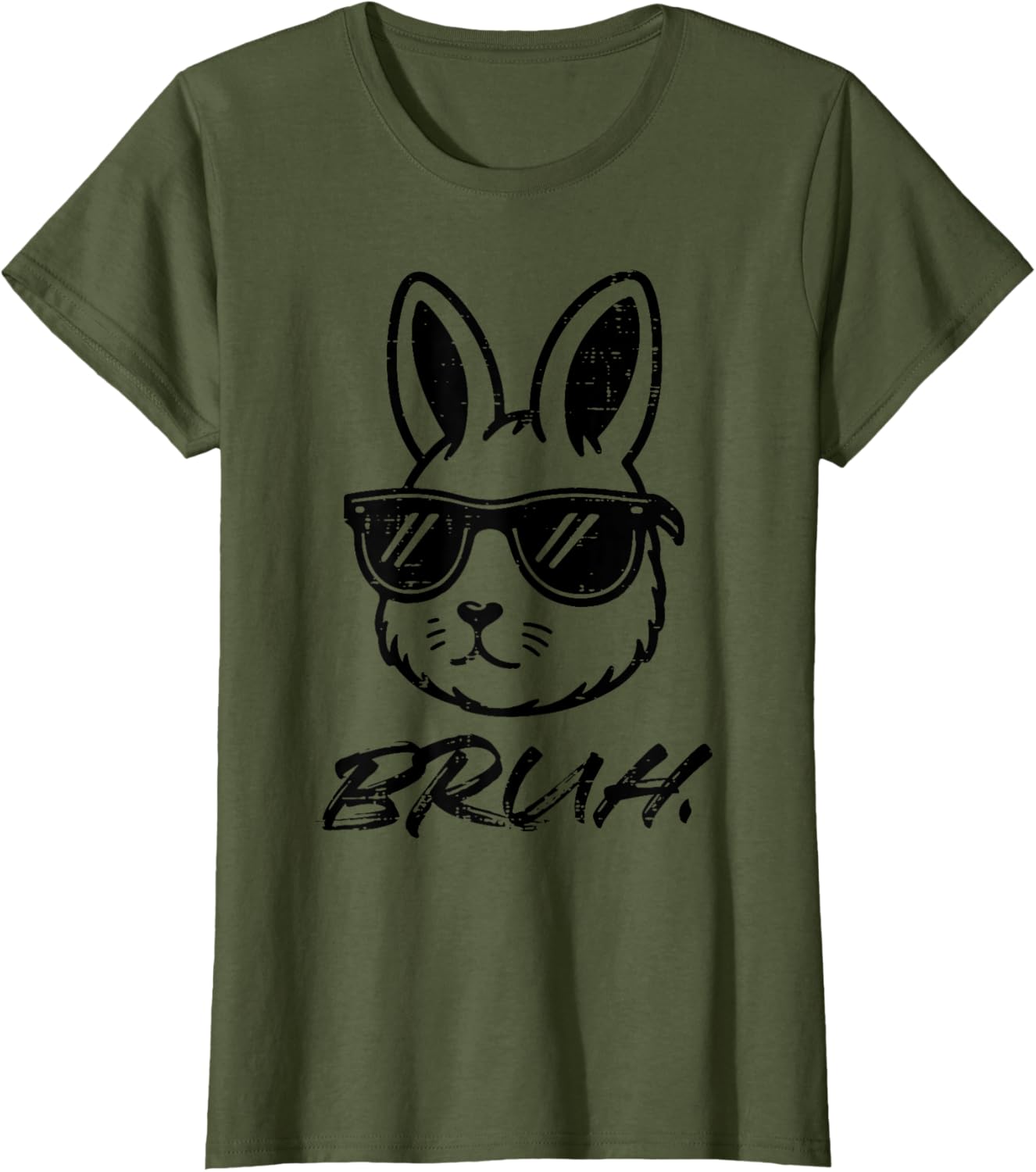 Easter Bruh Bunny Sunglasses Funny Meme Men Boys Kids Teens T-Shirt