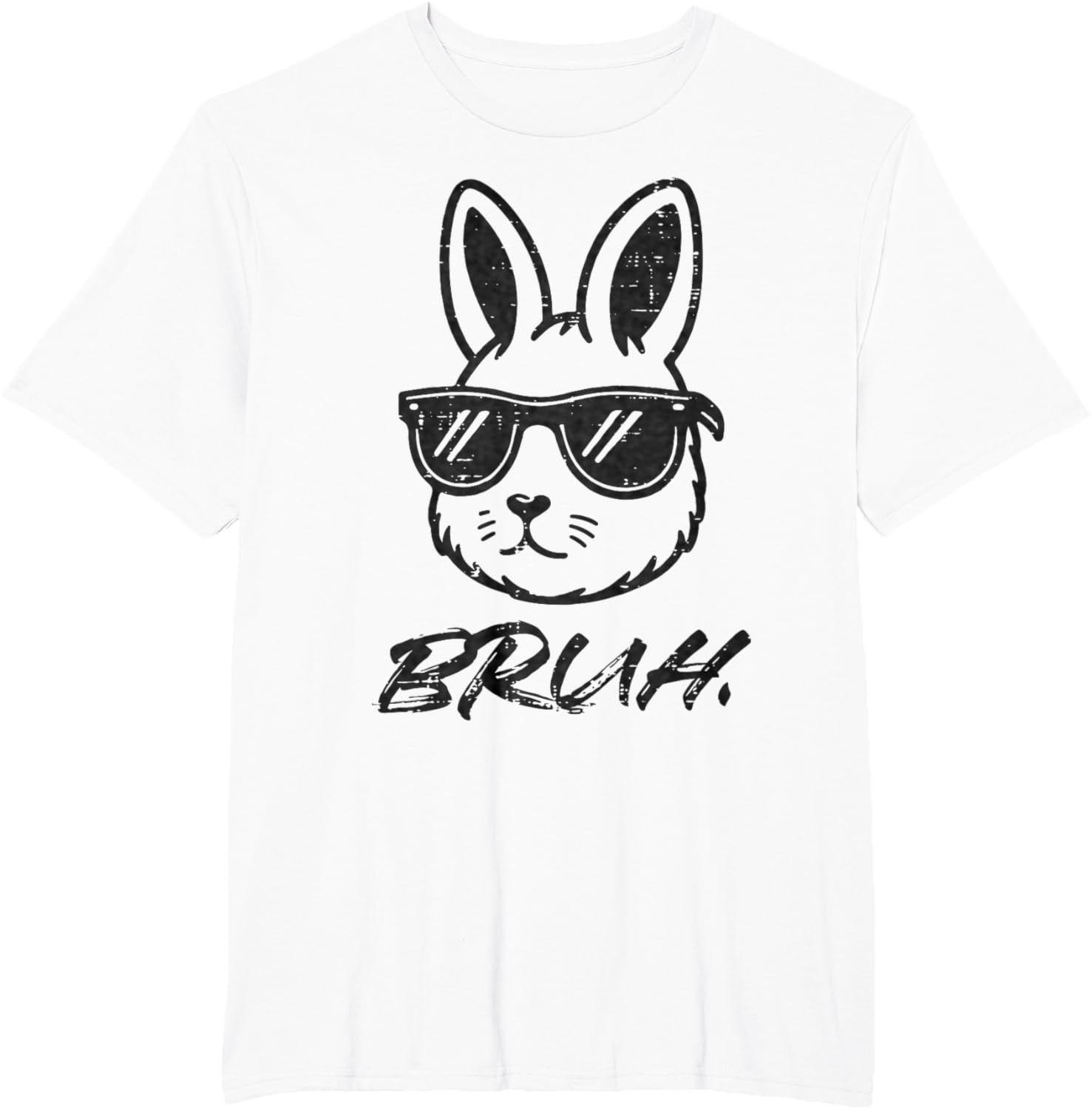 Easter Bruh Bunny Sunglasses Funny Meme Men Boys Kids Teens T-Shirt