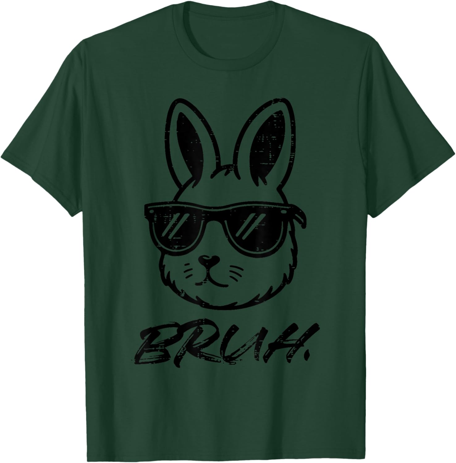 Easter Bruh Bunny Sunglasses Funny Meme Men Boys Kids Teens T-Shirt