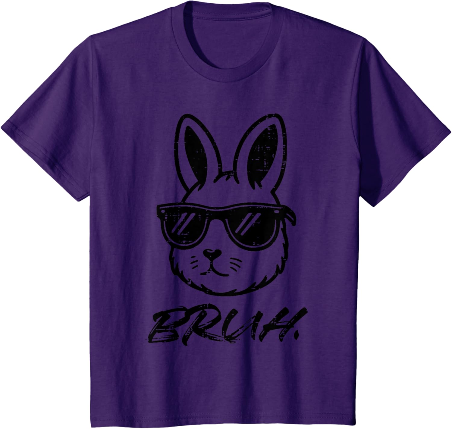 Easter Bruh Bunny Sunglasses Funny Meme Men Boys Kids Teens T-Shirt