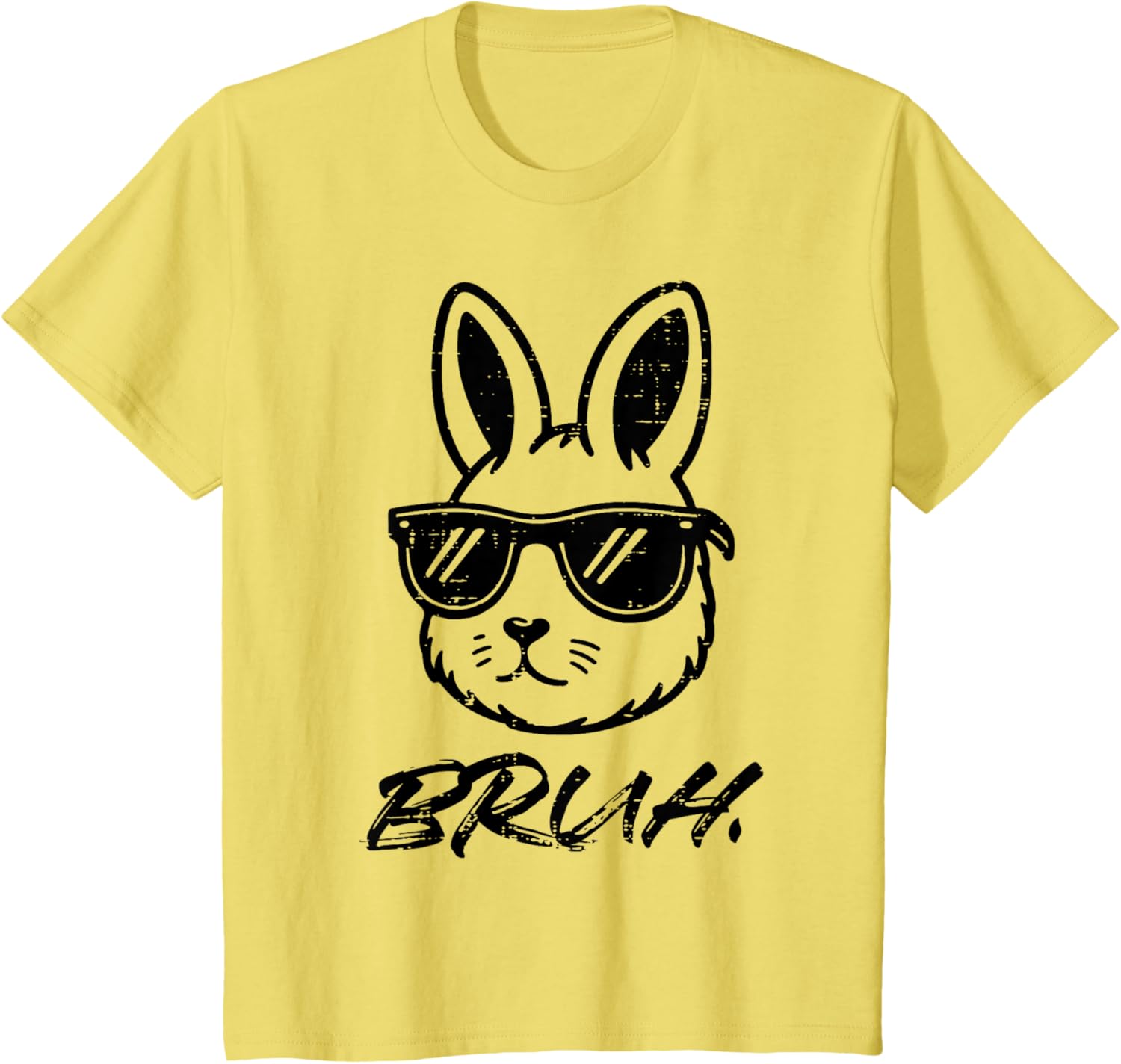 Easter Bruh Bunny Sunglasses Funny Meme Men Boys Kids Teens T-Shirt