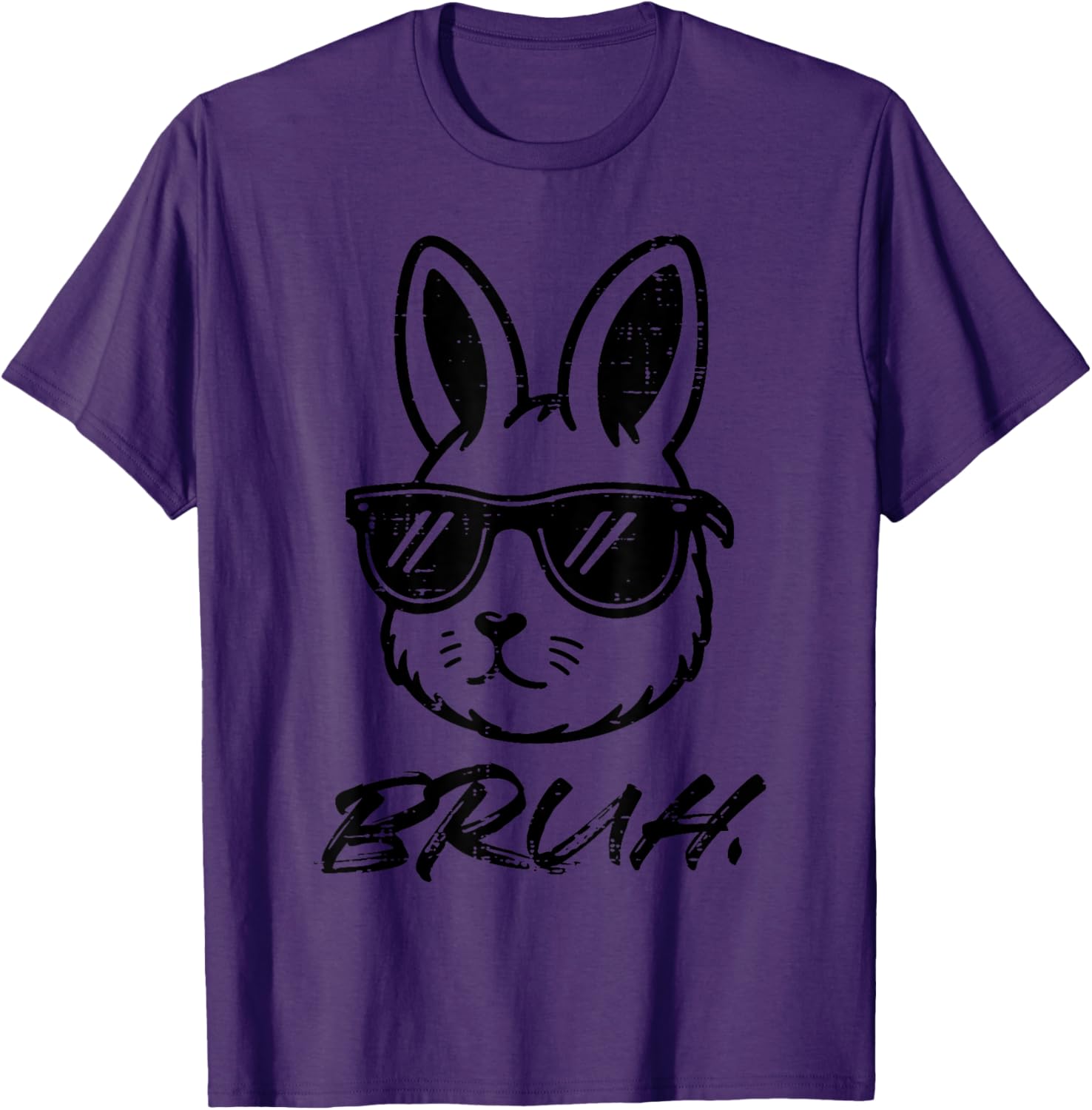 Easter Bruh Bunny Sunglasses Funny Meme Men Boys Kids Teens T-Shirt