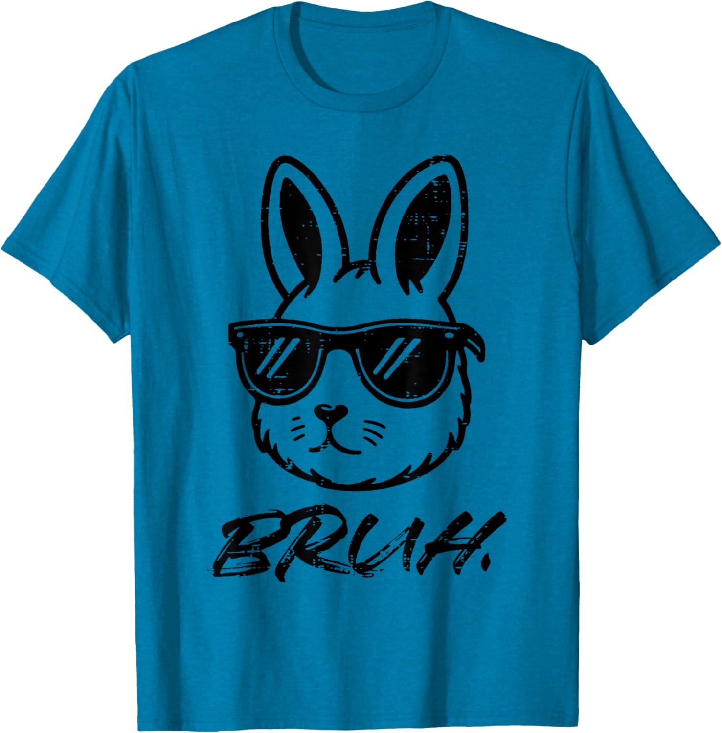 Easter Bruh Bunny Sunglasses Funny Meme Men Boys Kids Teens T-Shirt