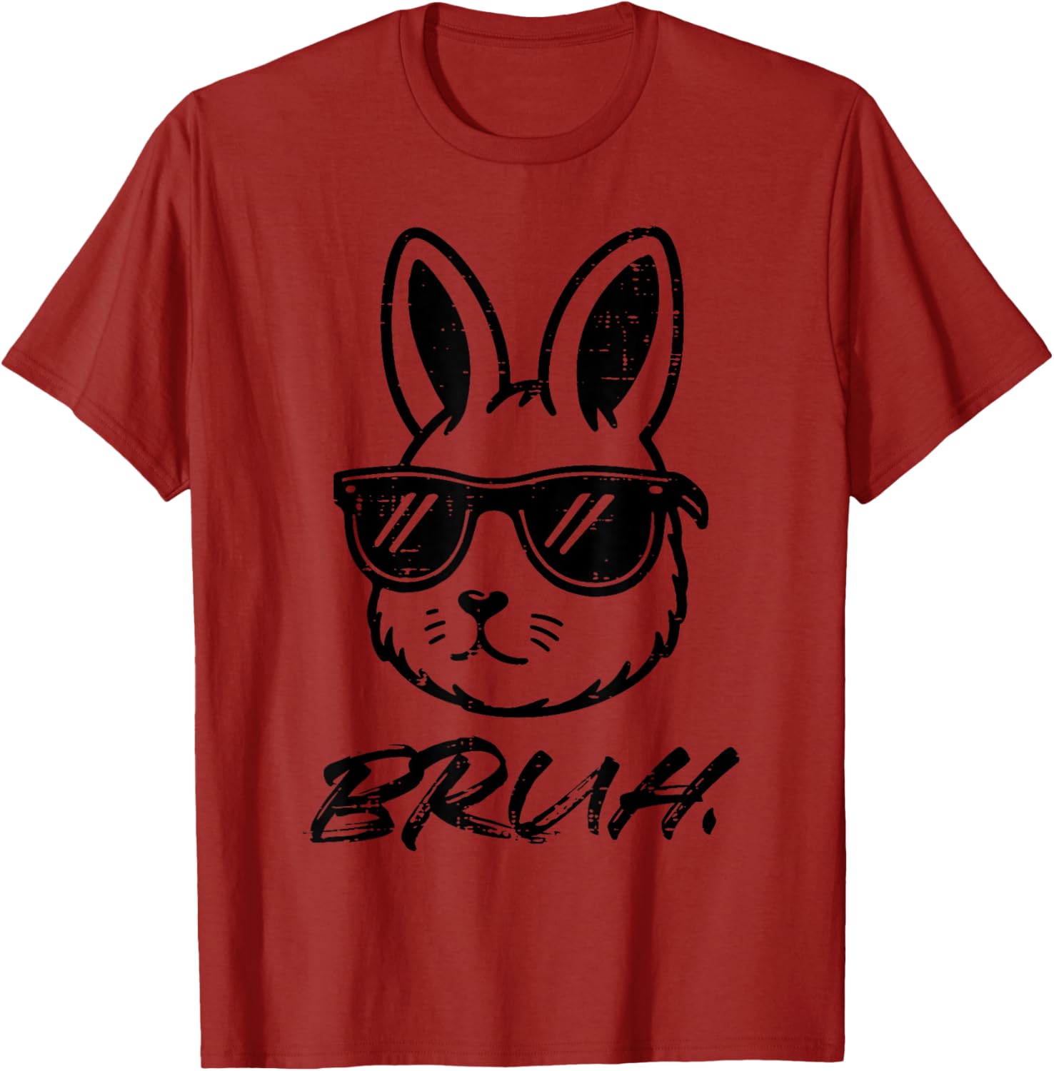 Easter Bruh Bunny Sunglasses Funny Meme Men Boys Kids Teens T-Shirt