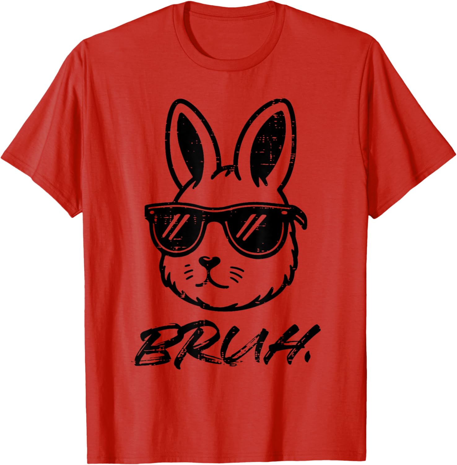 Easter Bruh Bunny Sunglasses Funny Meme Men Boys Kids Teens T-Shirt