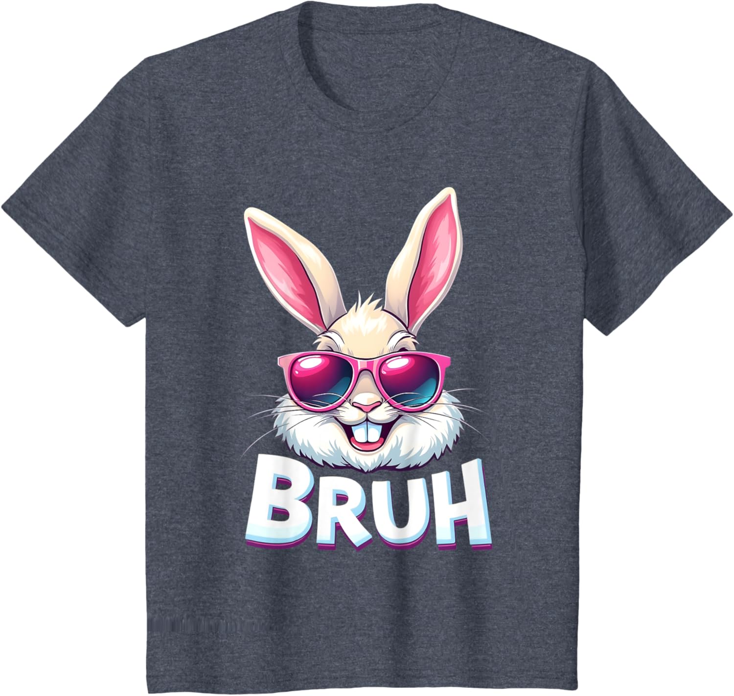 Easter Bunny Bruh - Funny Face Bunny - Easter Bruh Meme T-Shirt