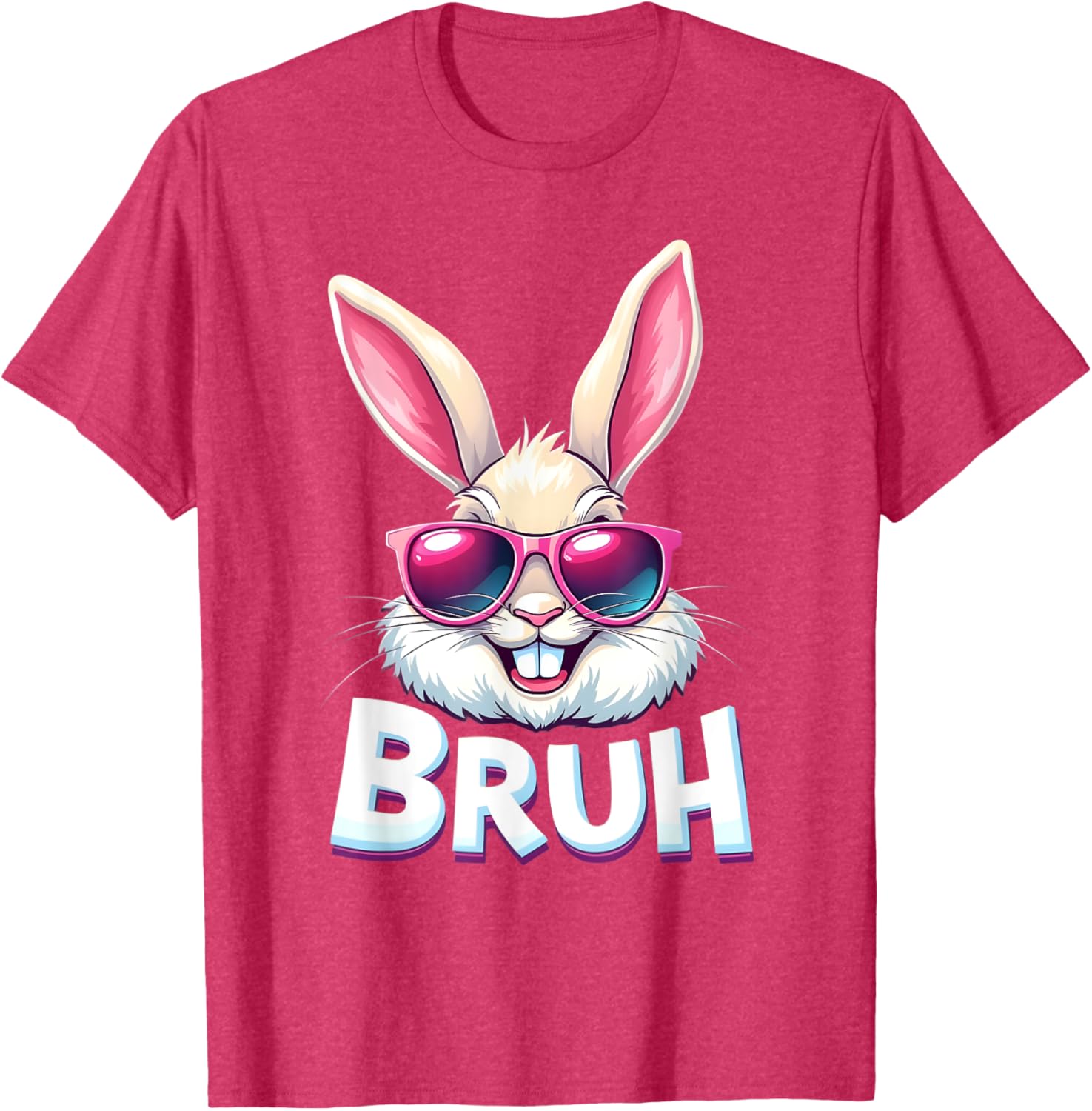 Easter Bunny Bruh - Funny Face Bunny - Easter Bruh Meme T-Shirt