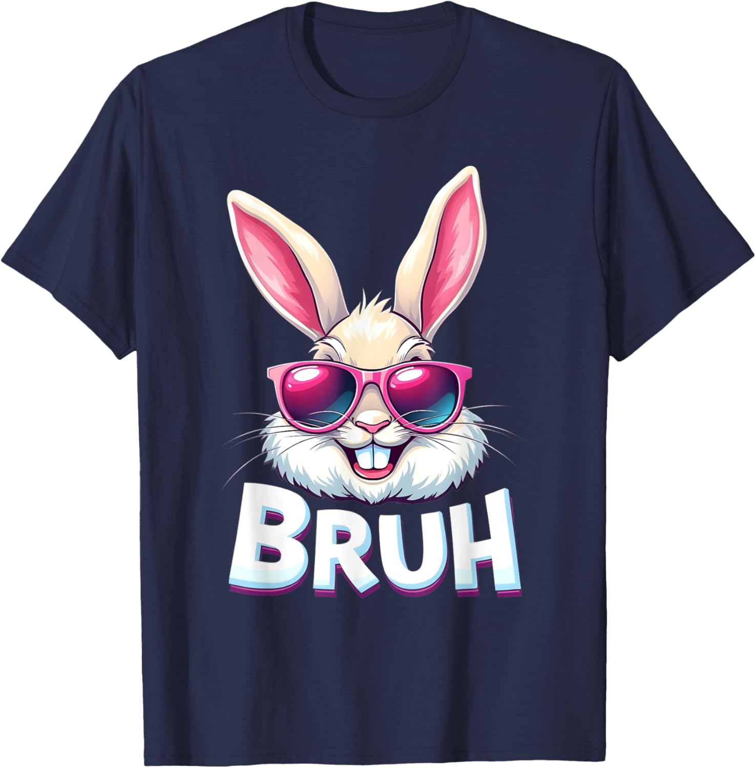 Easter Bunny Bruh - Funny Face Bunny - Easter Bruh Meme T-Shirt