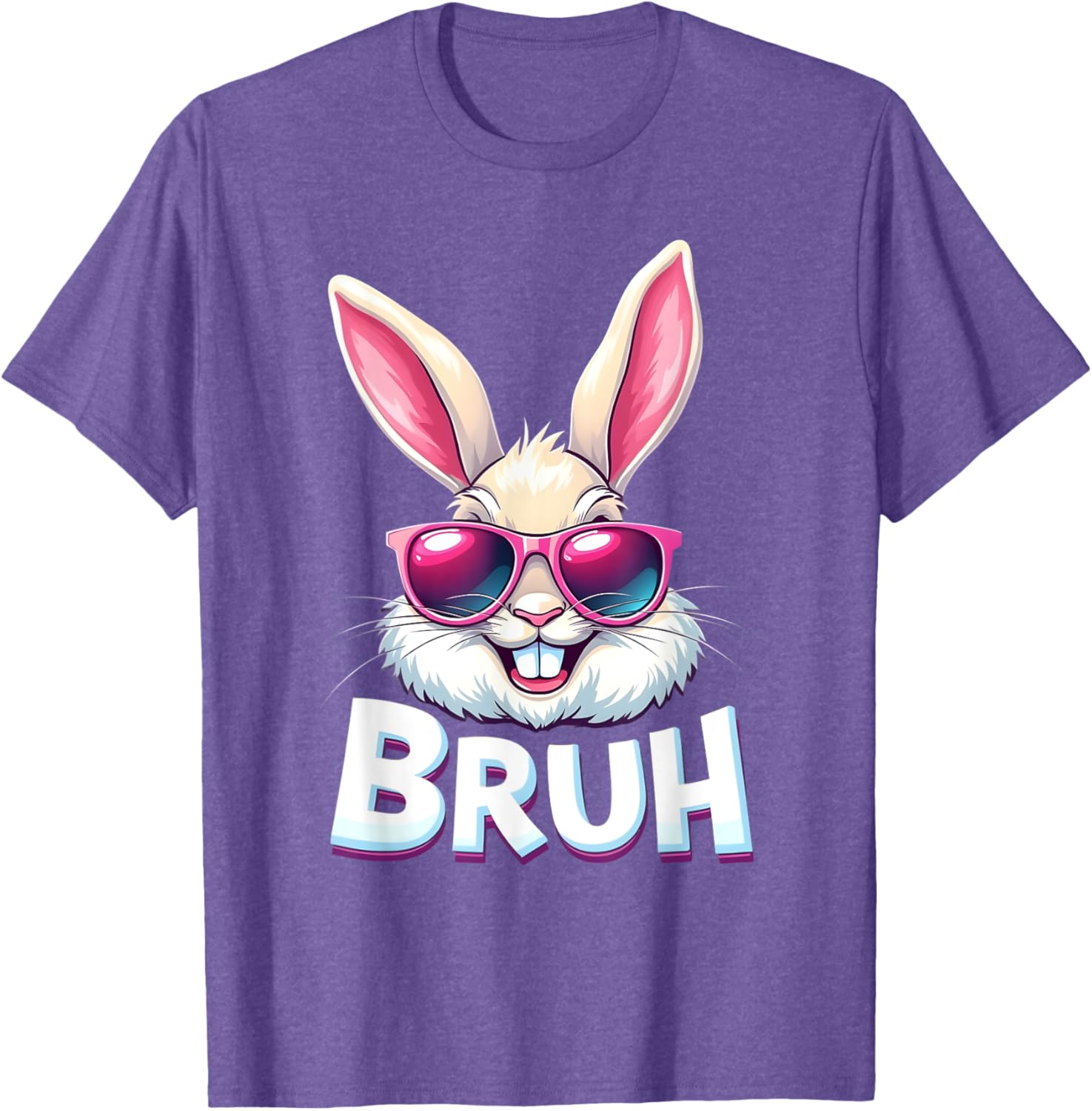 Easter Bunny Bruh - Funny Face Bunny - Easter Bruh Meme T-Shirt