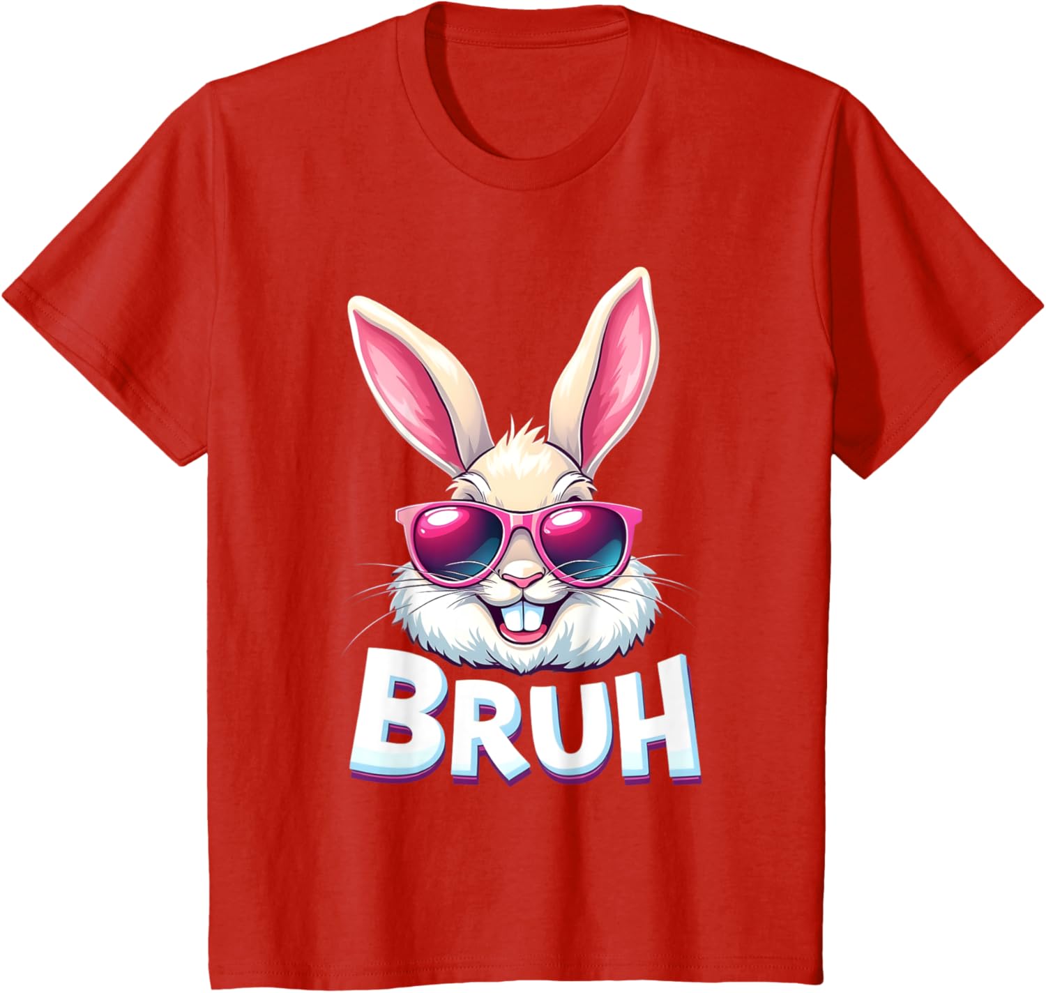 Easter Bunny Bruh - Funny Face Bunny - Easter Bruh Meme T-Shirt