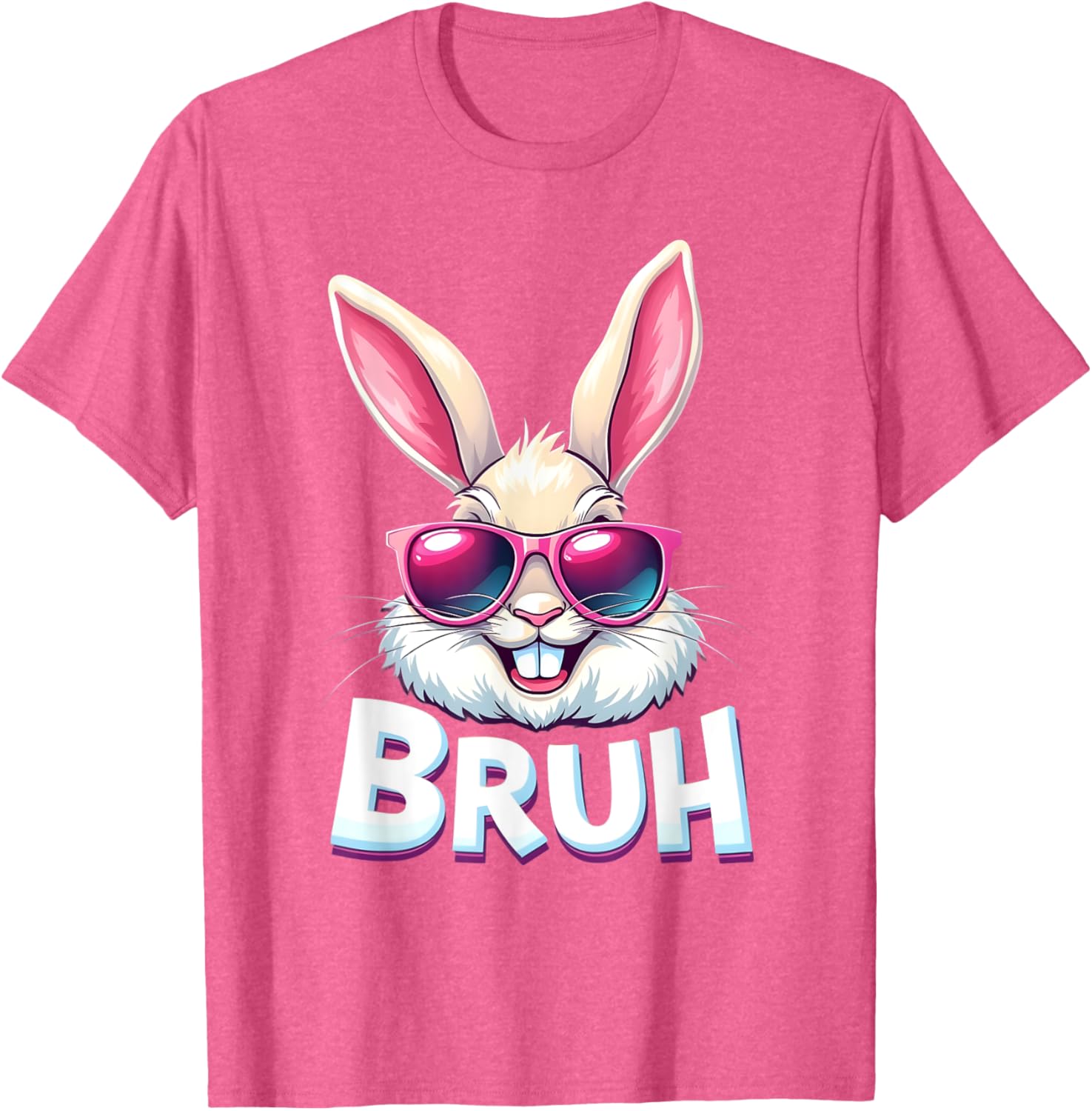 Easter Bunny Bruh - Funny Face Bunny - Easter Bruh Meme T-Shirt