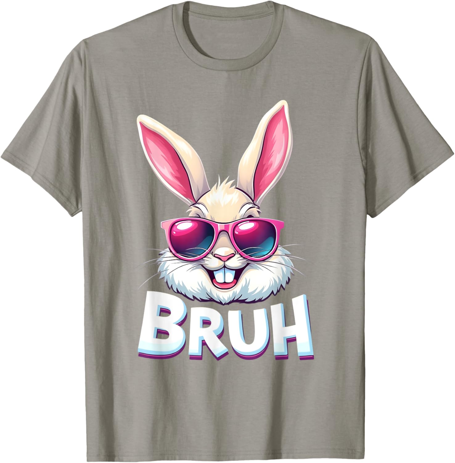 Easter Bunny Bruh - Funny Face Bunny - Easter Bruh Meme T-Shirt