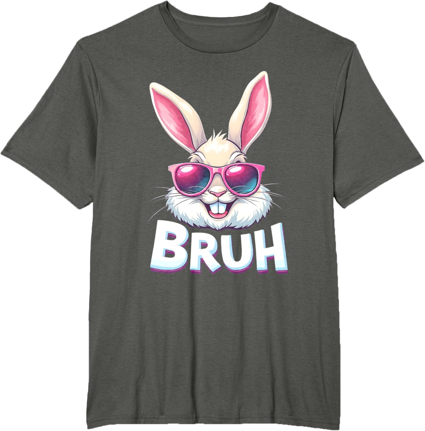 Easter Bunny Bruh - Funny Face Bunny - Easter Bruh Meme T-Shirt