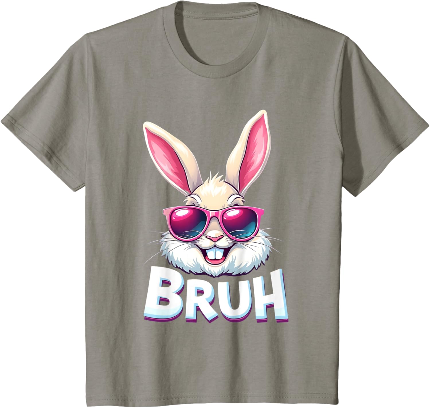 Easter Bunny Bruh - Funny Face Bunny - Easter Bruh Meme T-Shirt