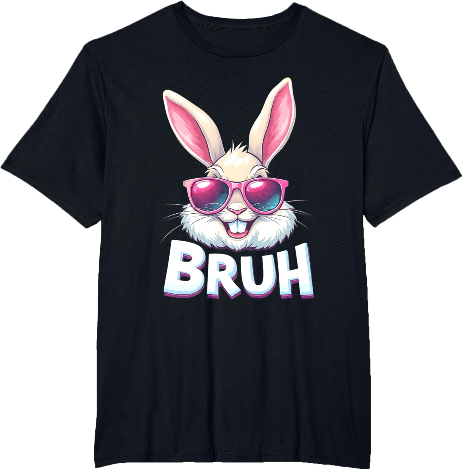 Easter Bunny Bruh - Funny Face Bunny - Easter Bruh Meme T-Shirt