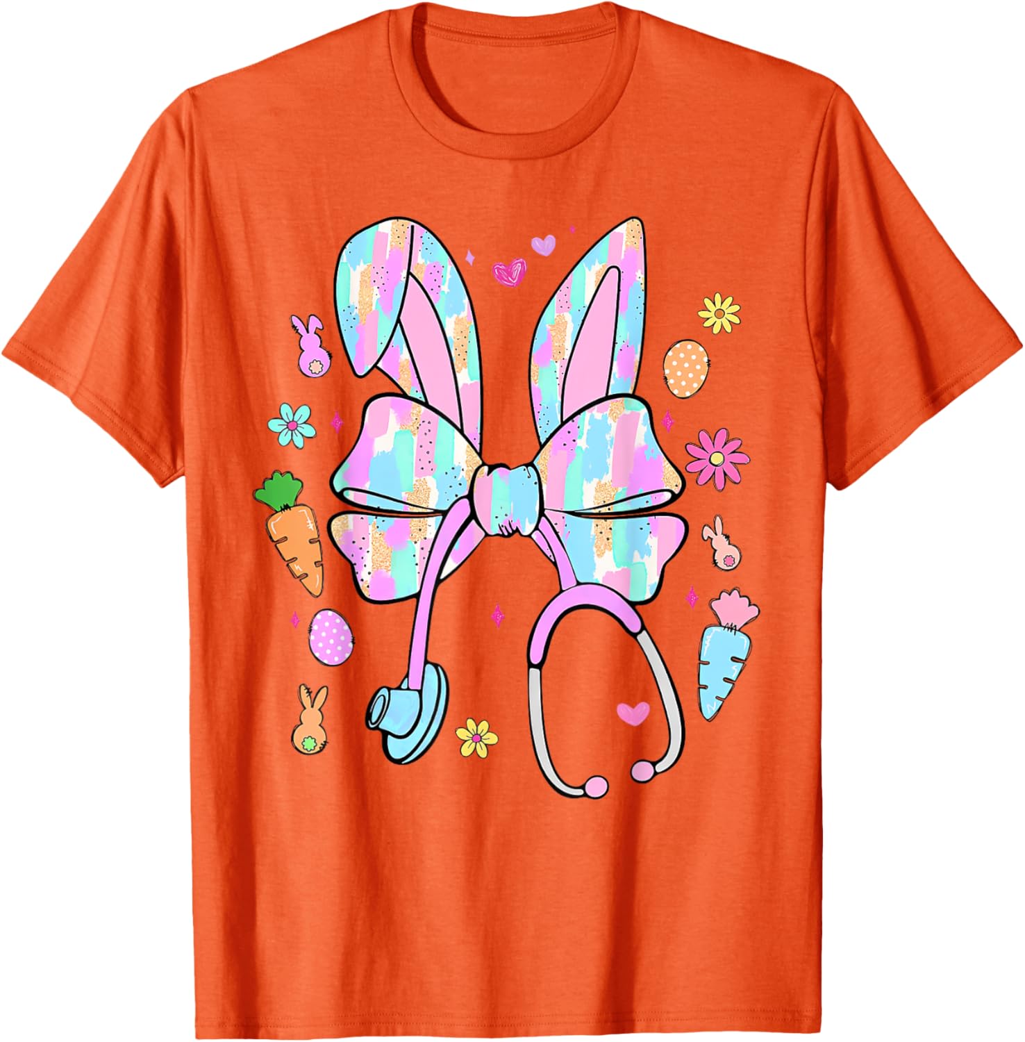 Easter Bunny Nurse Coquette Hologram T-Shirt