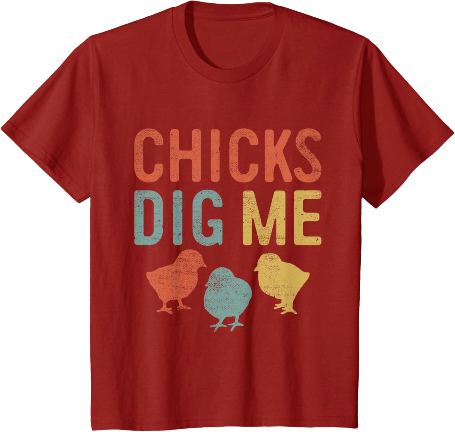 Easter Chicks Dig Me Retro Vintage Chickens Spring Gift T-Shirt