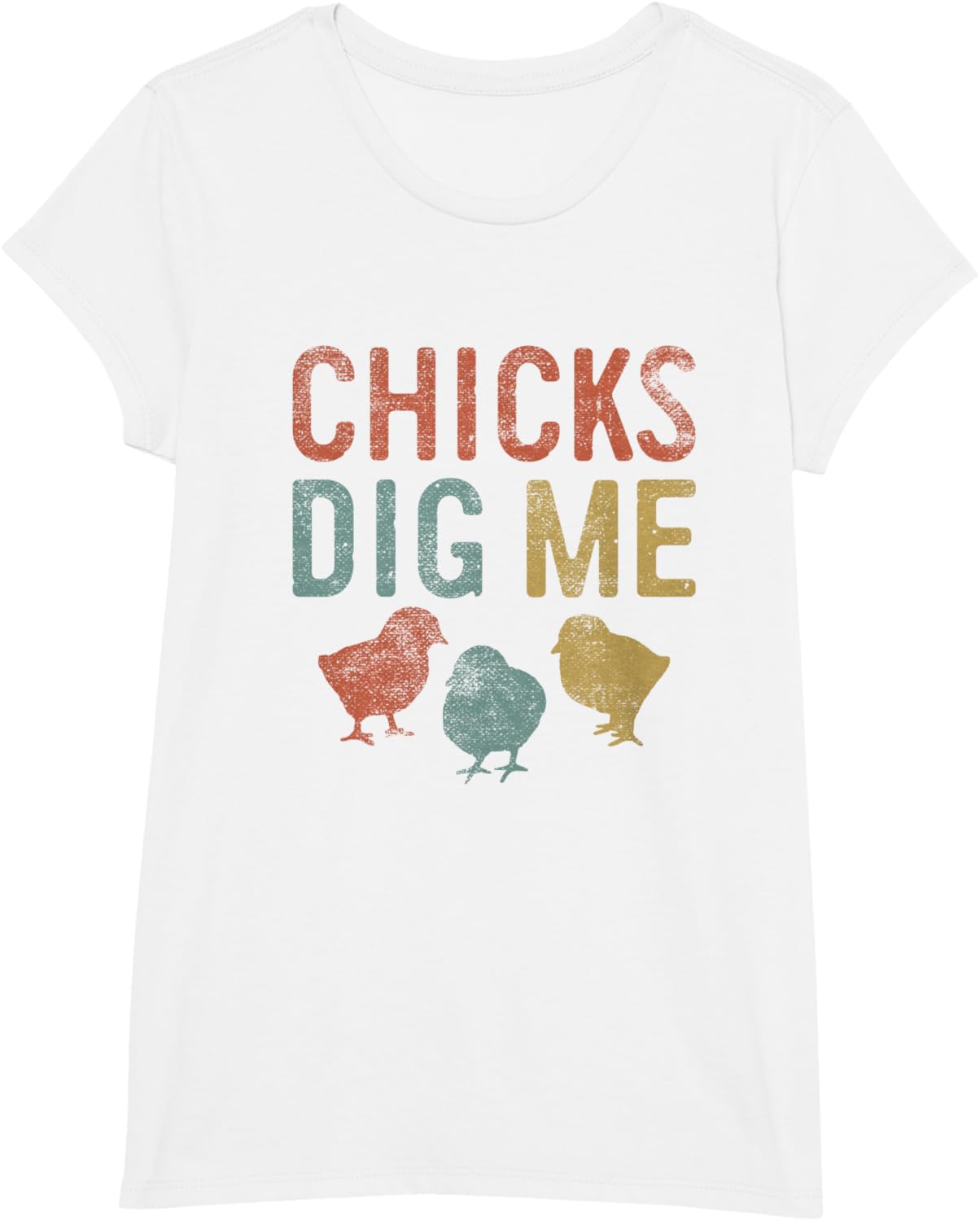 Easter Chicks Dig Me Retro Vintage Chickens Spring Gift T-Shirt