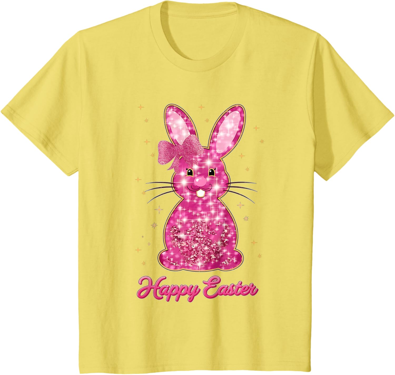 Easter Chinoiserie Floral Bunny With Cute Blue Bow Coquette T-Shirt