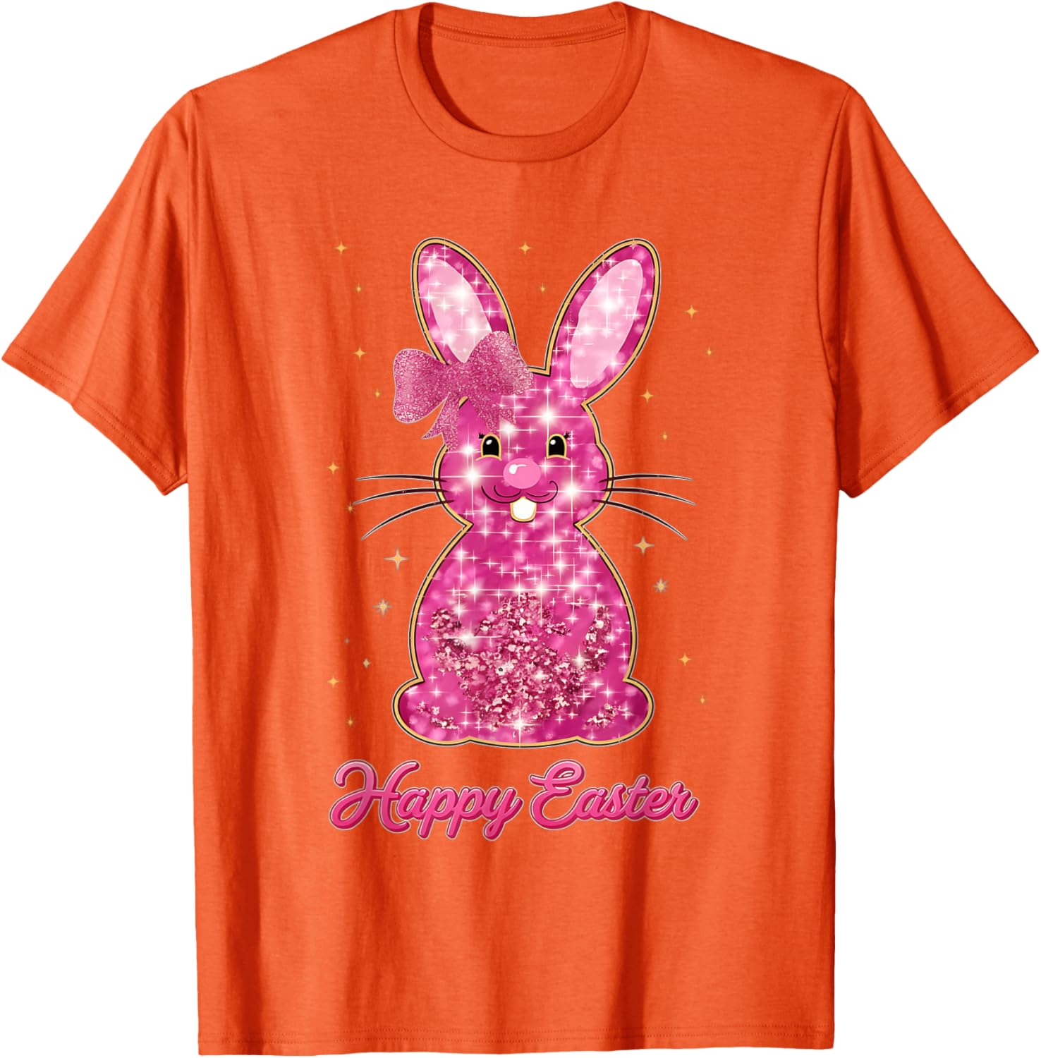 Easter Chinoiserie Floral Bunny With Cute Blue Bow Coquette T-Shirt