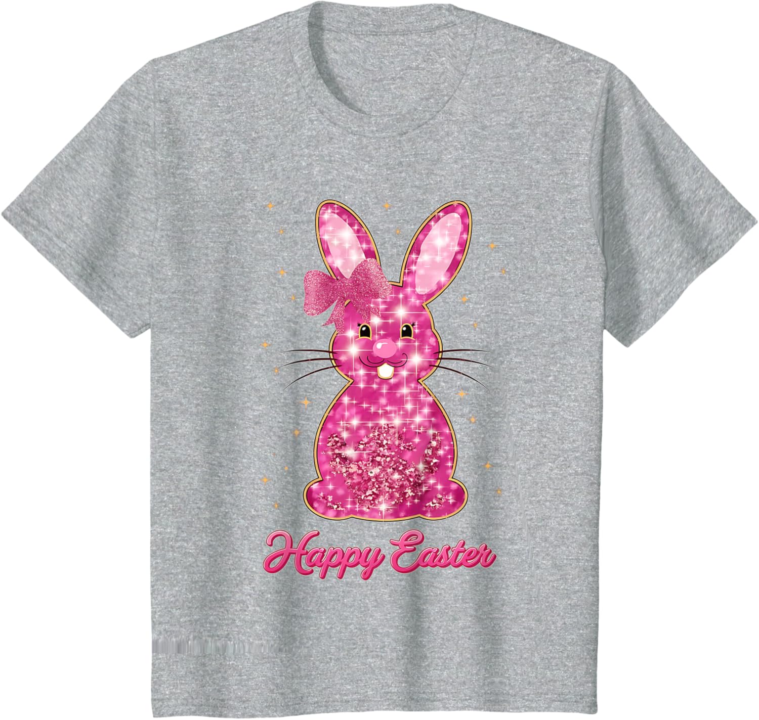 Easter Chinoiserie Floral Bunny With Cute Blue Bow Coquette T-Shirt