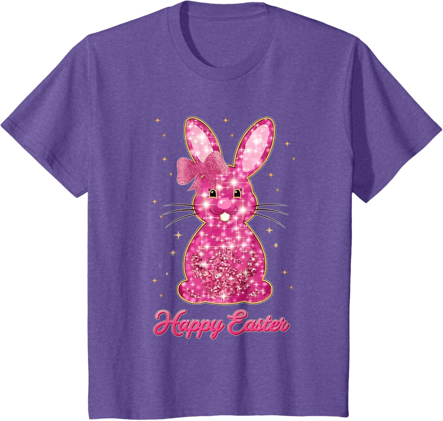 Easter Chinoiserie Floral Bunny With Cute Blue Bow Coquette T-Shirt