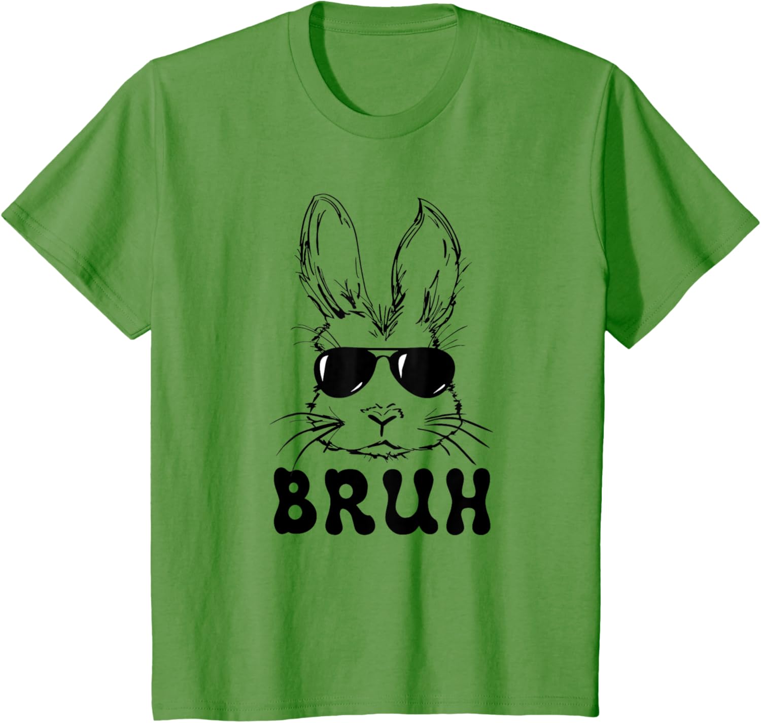 Easter Day Bruh Bunny With Sunglasses Men Boys Kids Easter T-Shirt