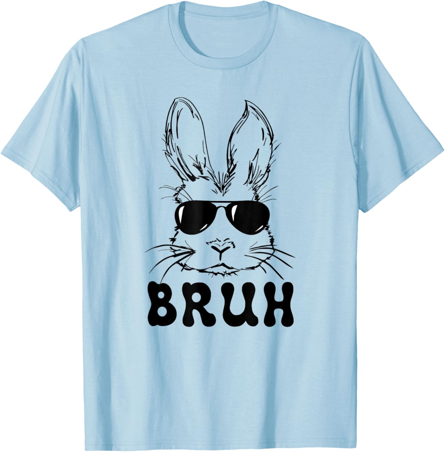 Easter Day Bruh Bunny With Sunglasses Men Boys Kids Easter T-Shirt