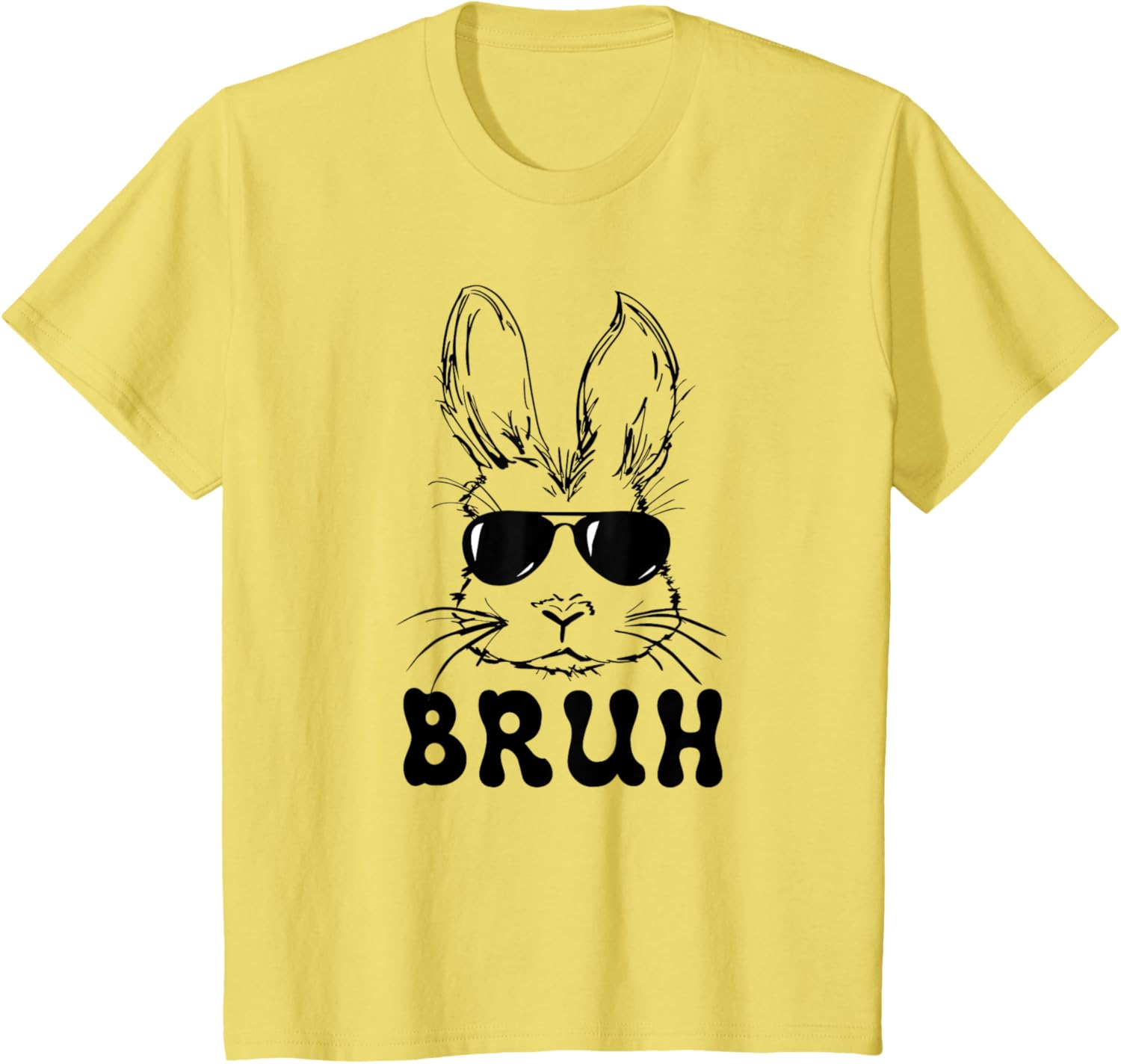 Easter Day Bruh Bunny With Sunglasses Men Boys Kids Easter T-Shirt