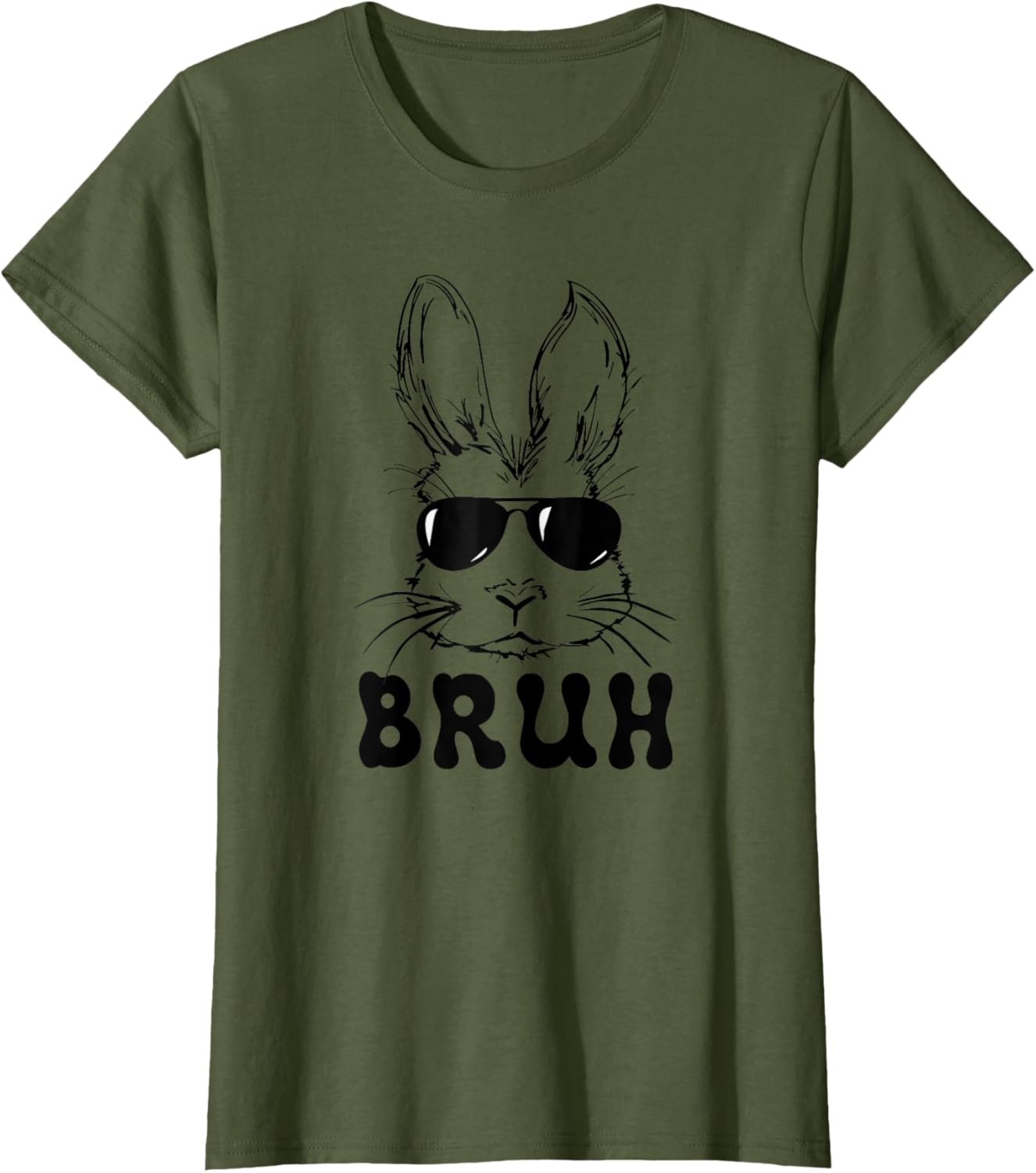 Easter Day Bruh Bunny With Sunglasses Men Boys Kids Easter T-Shirt