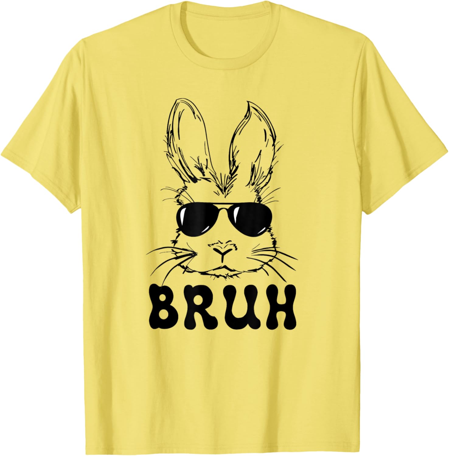 Easter Day Bruh Bunny With Sunglasses Men Boys Kids Easter T-Shirt