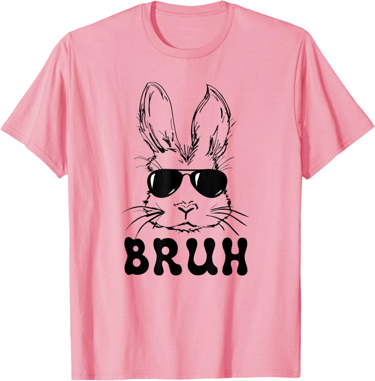 Easter Day Bruh Bunny With Sunglasses Men Boys Kids Easter T-Shirt