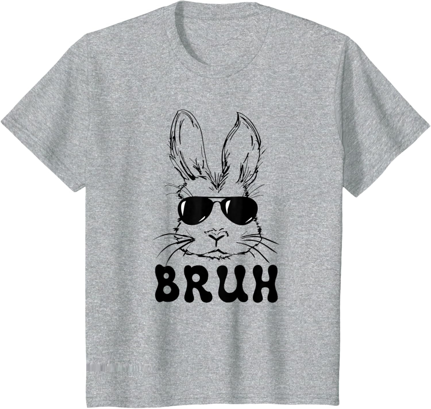 Easter Day Bruh Bunny With Sunglasses Men Boys Kids Easter T-Shirt