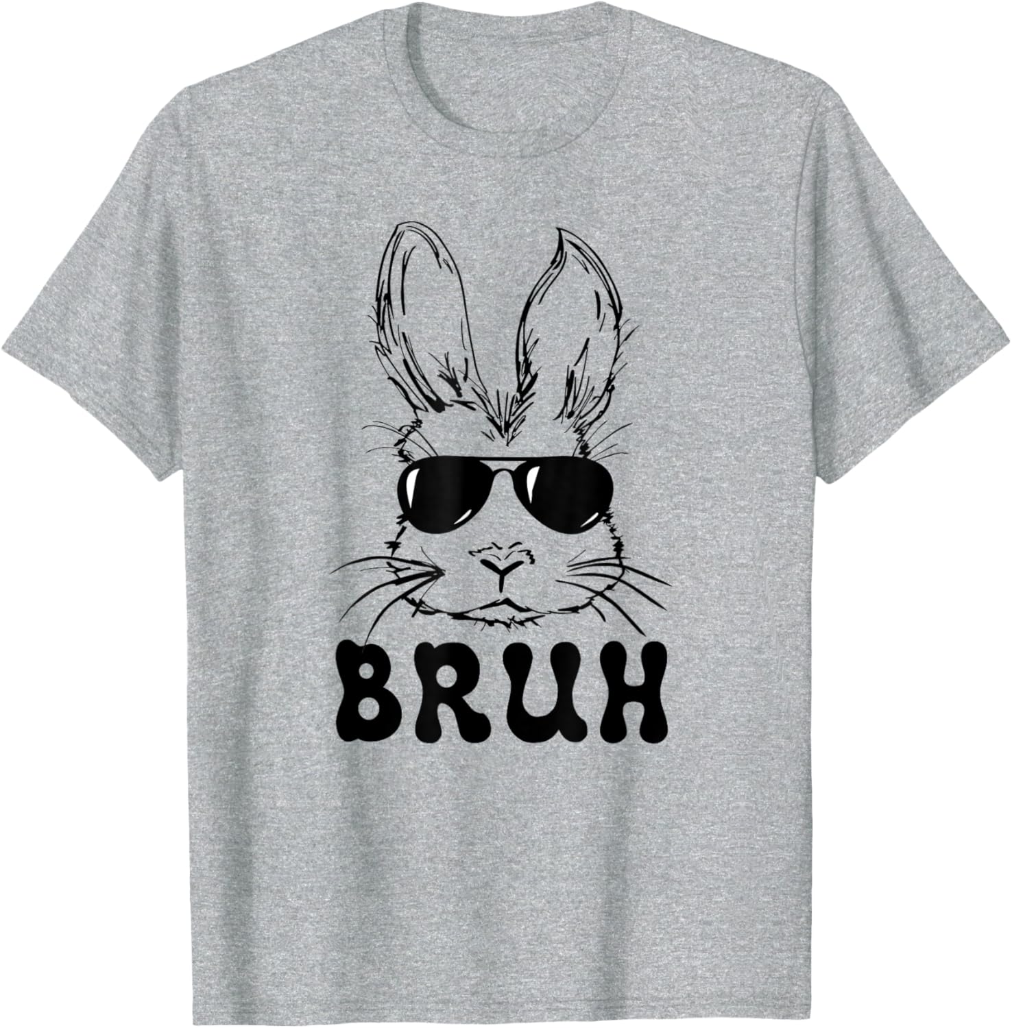 Easter Day Bruh Bunny With Sunglasses Men Boys Kids Easter T-Shirt